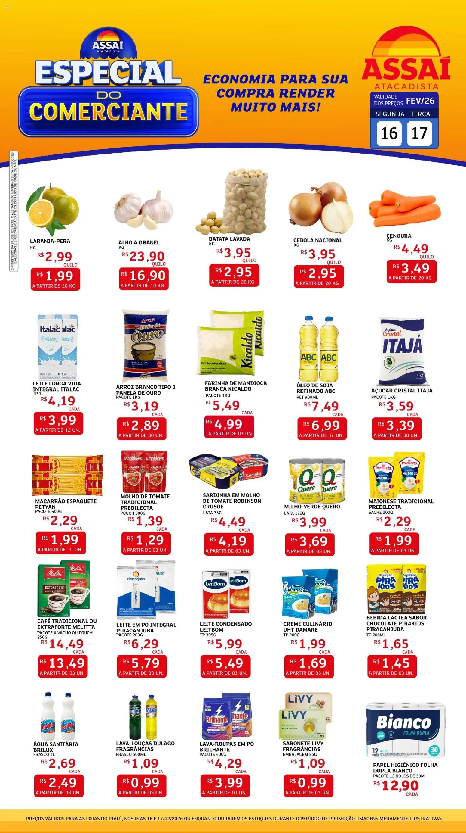 Assaí Atacadista Folheto - válido de 16.02.2026 | Página: 1