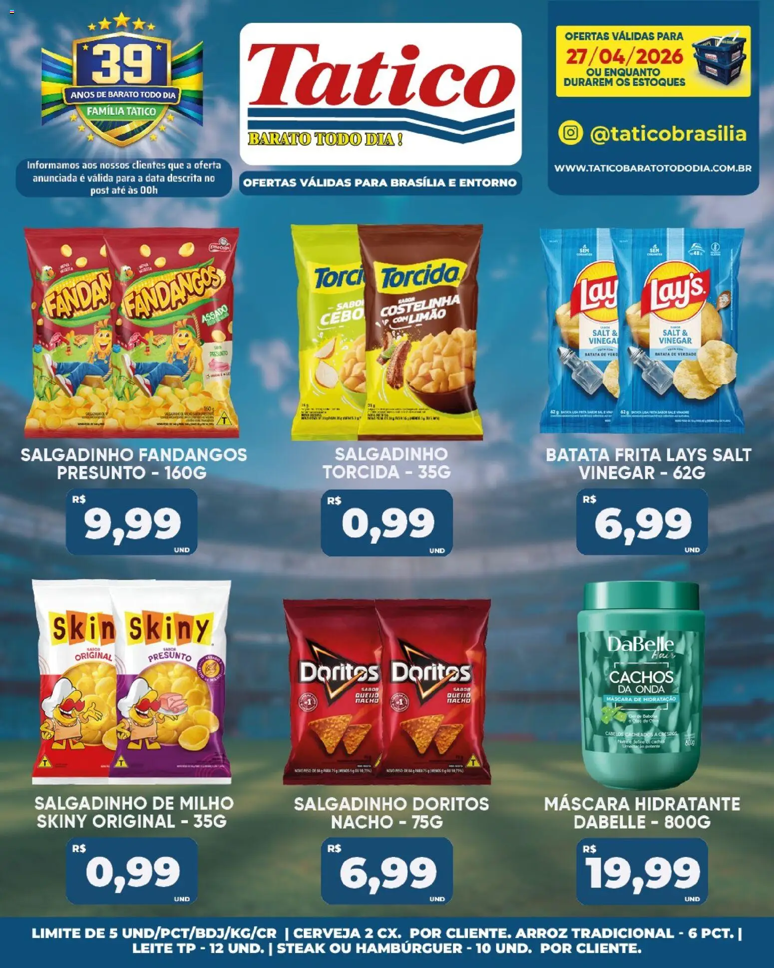 Tatico Folheto - válido de 28.04.2026 | Página: 36 | Produtos: Queijo, Presunto, Hambúrguer, Batata