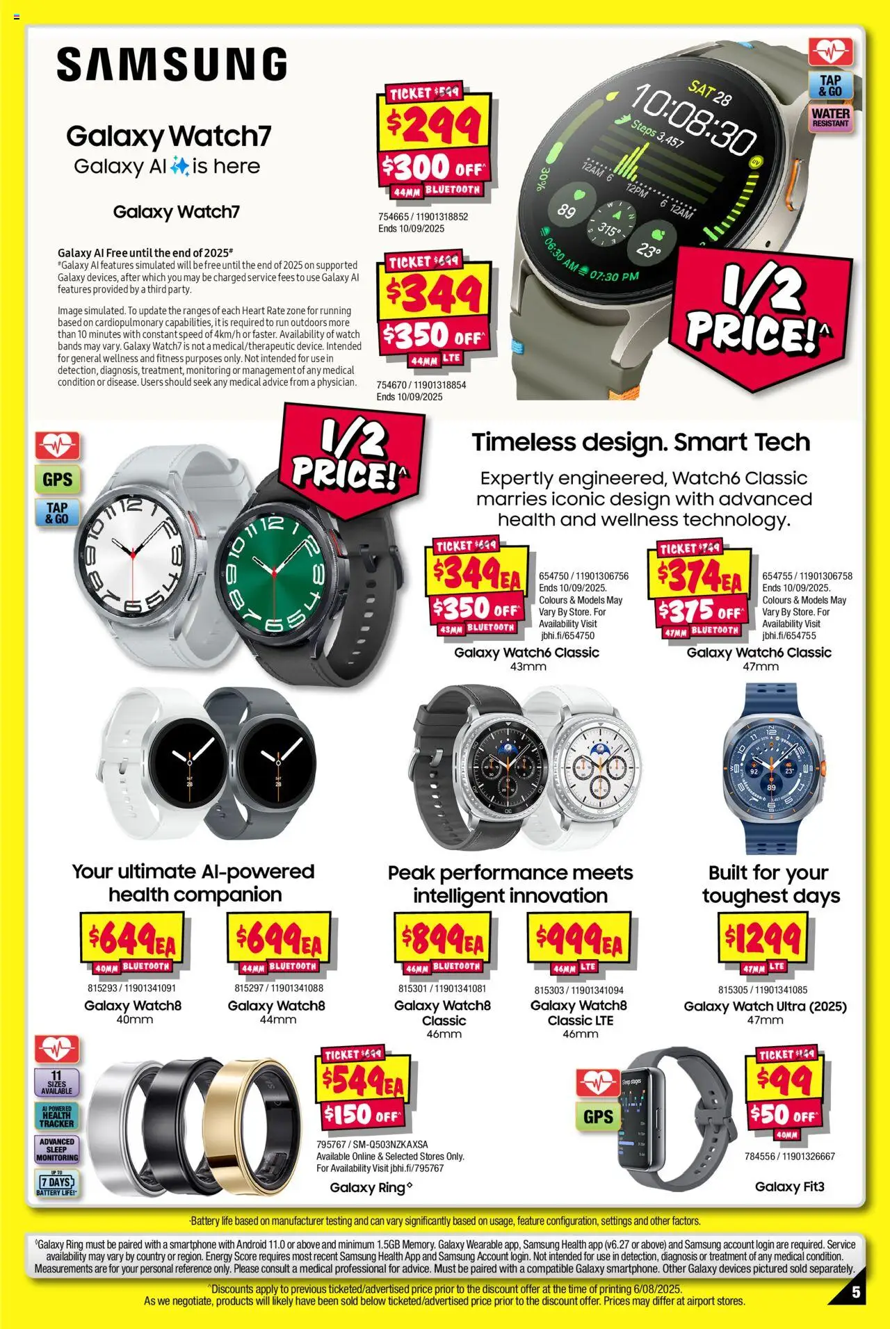 JB Hi-Fi catalogue - valid from 25.08.2025 | Page: 5 | Products: Battery, Water, Smartphone, Watch