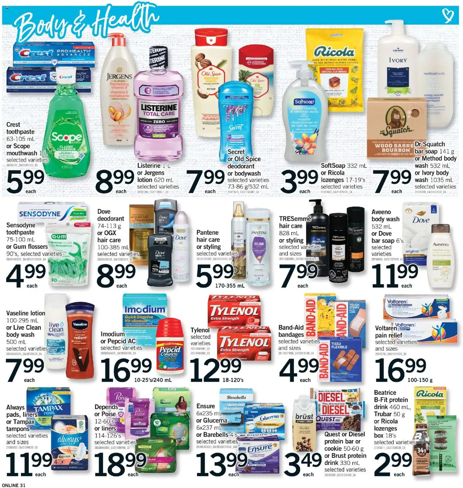 Fortinos flyer valid from 30.04.2026 | Page: 30 | Products: Bourbon, Mouthwash, Coffee, Chocolate