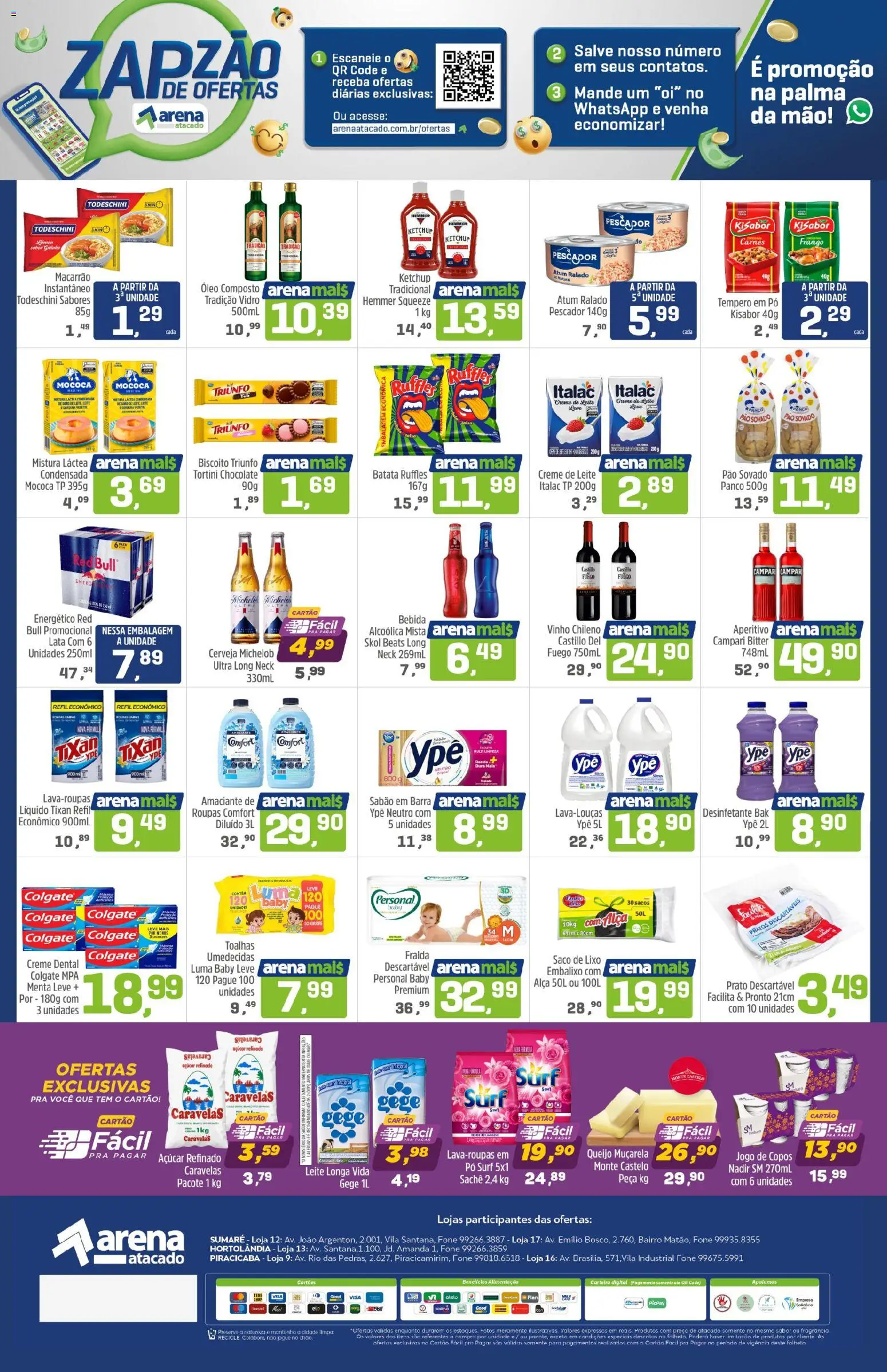 Arena Atacado Folheto - válido de 03.11.2025 | Página: 2 | Produtos: Pão, Cerveja, Creme, Batata