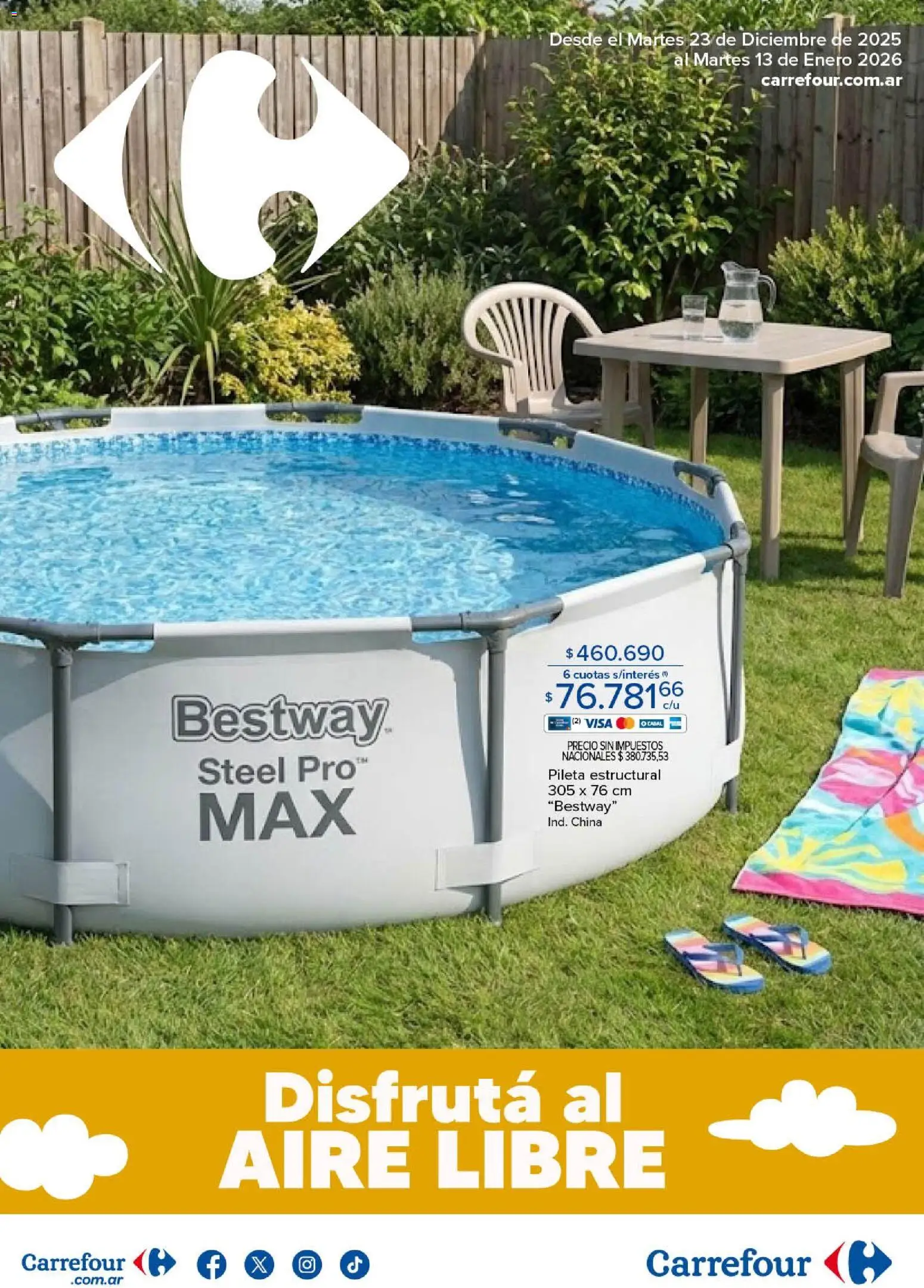 Carrefour ofertas │ válido desde el 23.12.2025 | Página: 1 | Productos: Pileta