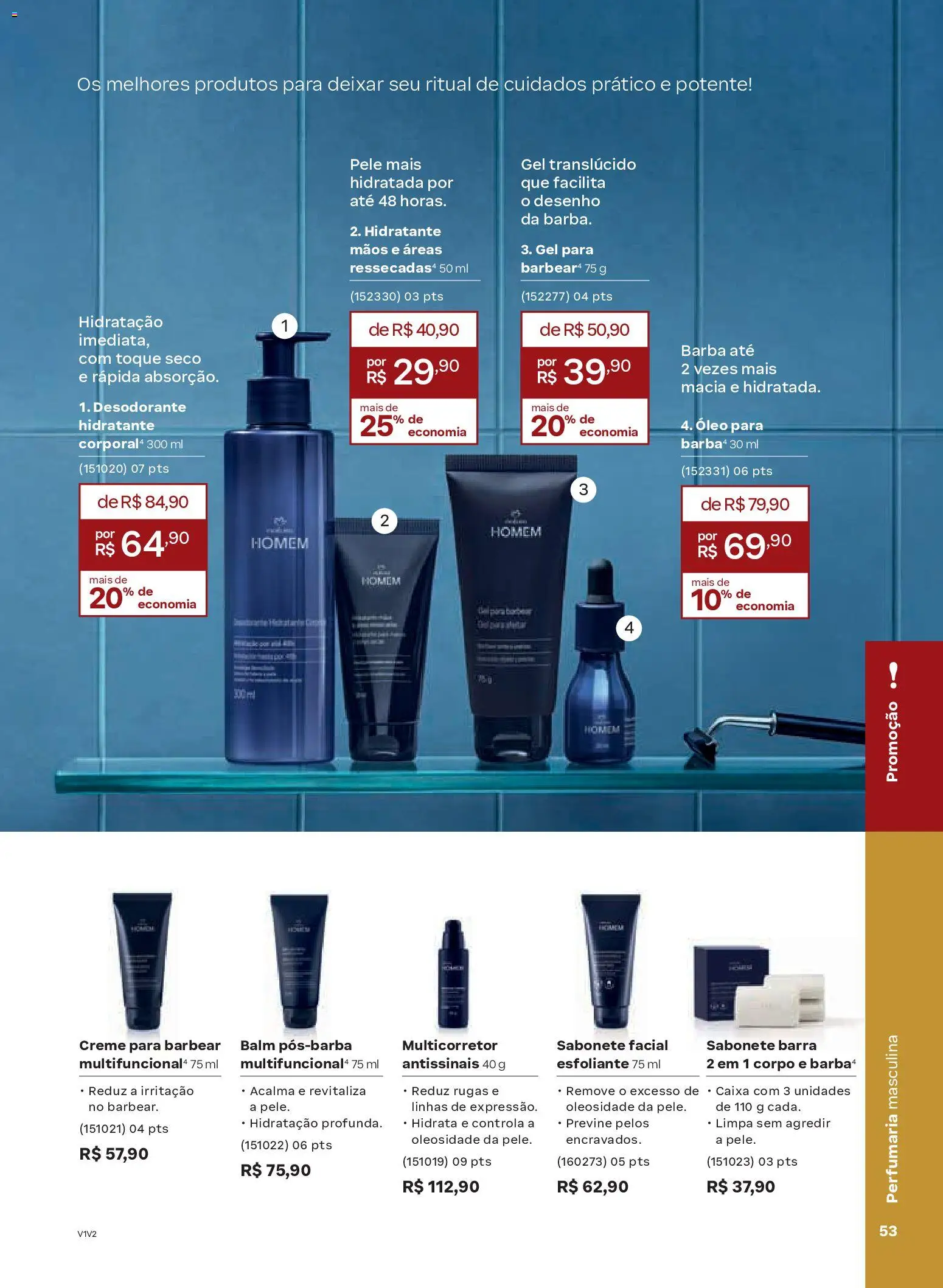 Natura Folheto - válido de 19.02.2026 | Página: 53 | Produtos: Desodorante, Caixa, Creme, Sabonete
