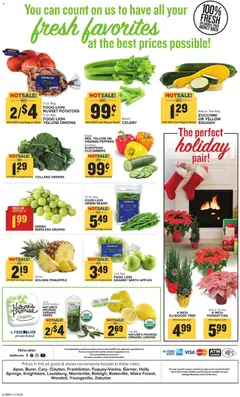 Preview of Food Lion weekly ads valid from 19.11.2025 | Page: 14 | Products: Peppers, Pineapple, Potatoes, Bag