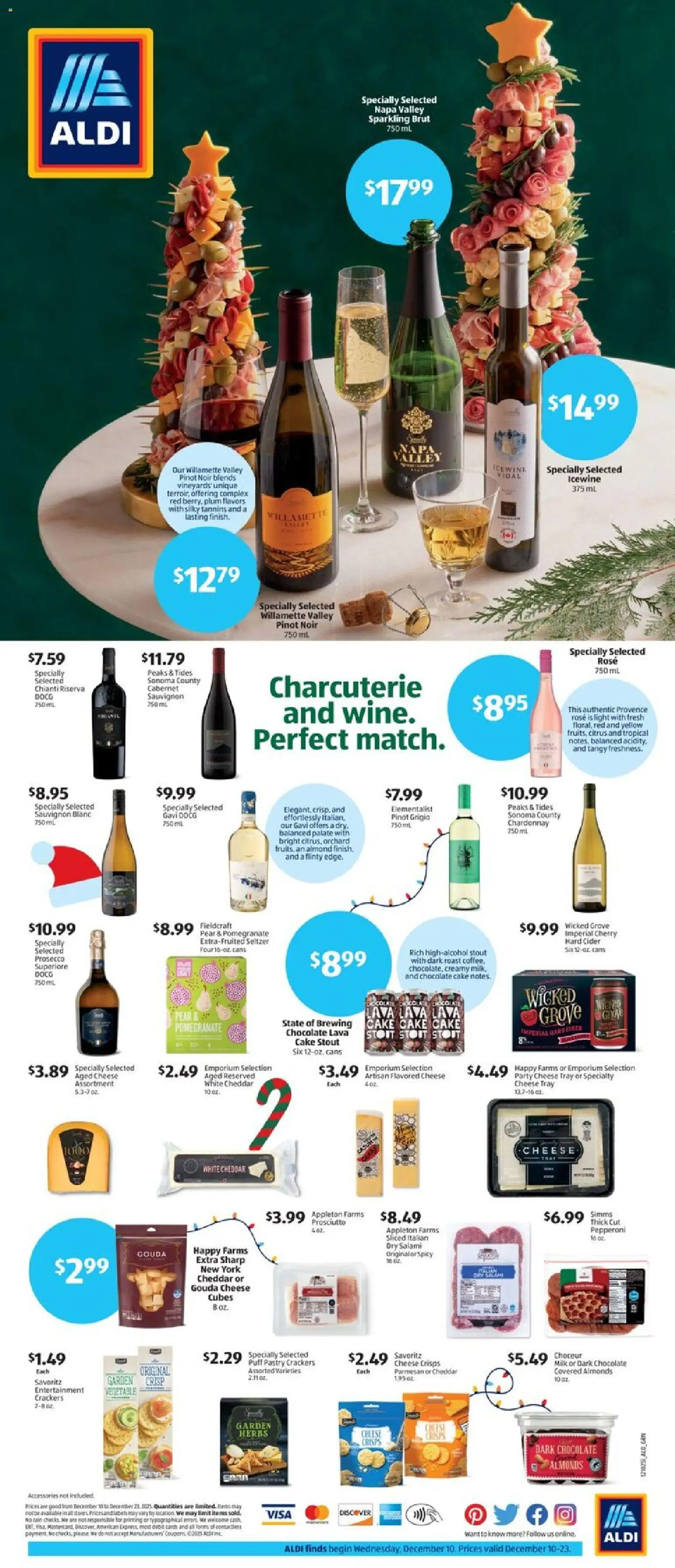 Aldi Weekly Ad - valid from 17.12.2025 | Page: 3 | Products: Cider, Chocolate, Salami, Puff Pastry