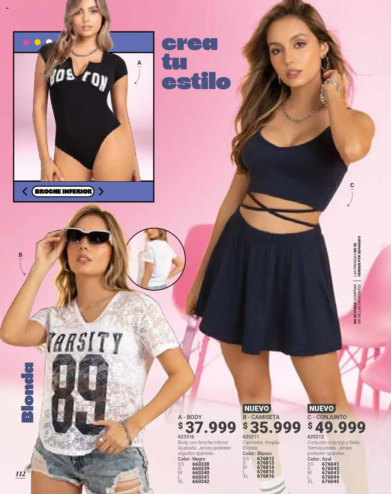 Carmel revista - valida desde el 09.07.2025 | Página: 114 | Productos: Algodón, Body, Camiseta, Conjunto