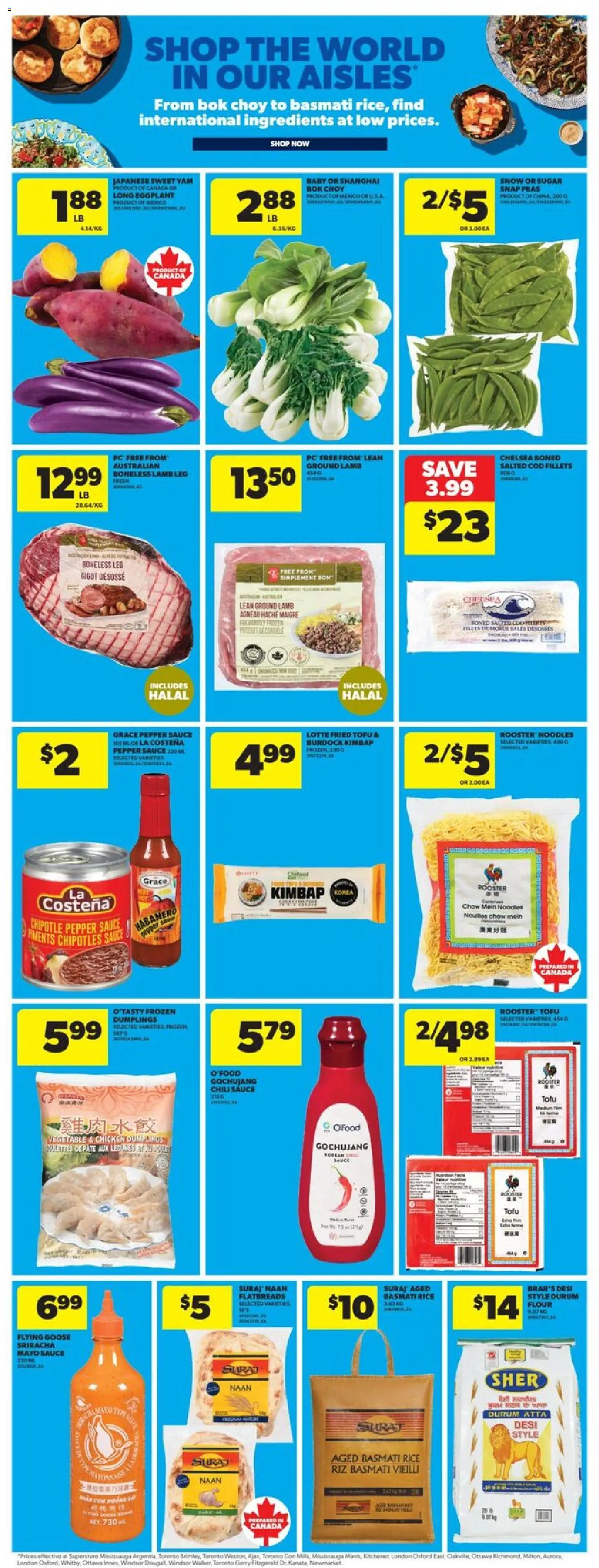 Real Canadian Superstore flyer valid from 23.04.2026 | Page: 23 | Products: Rice, Noodles, PC, Chicken