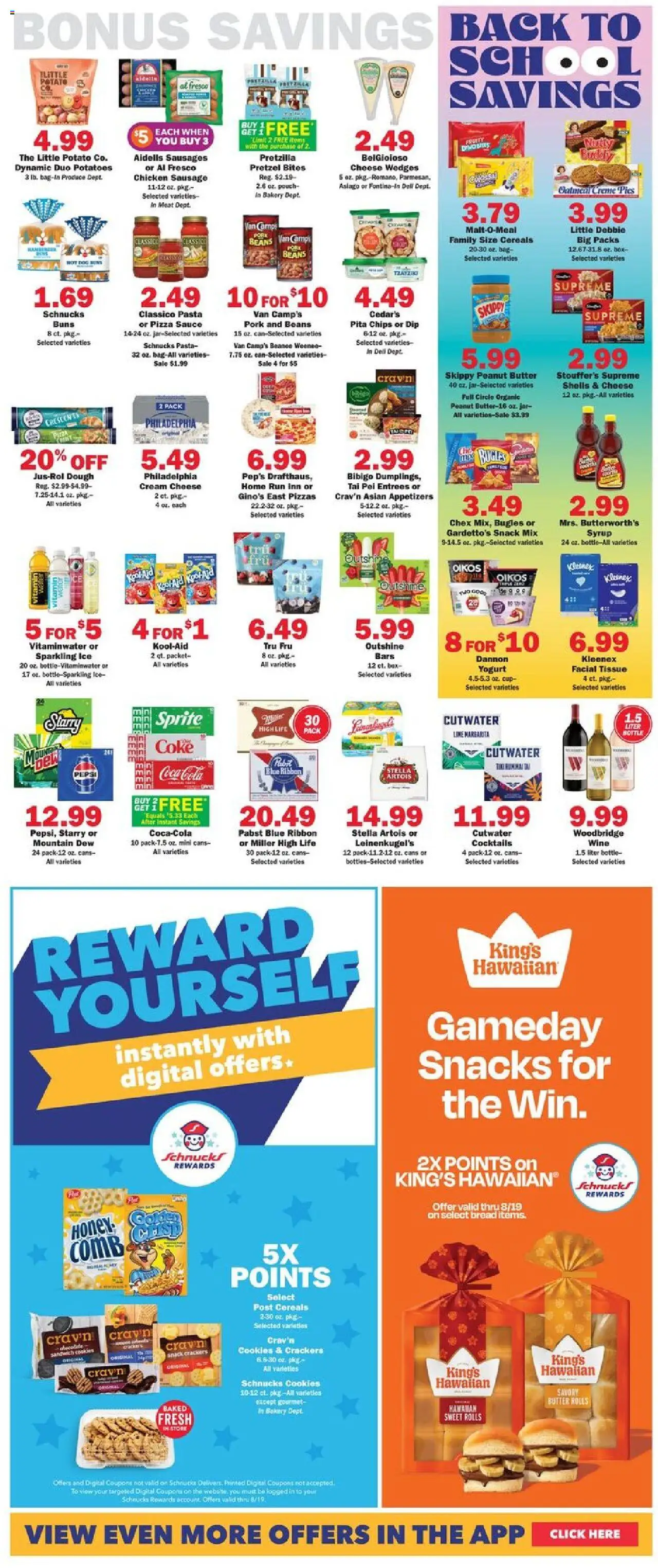 Schnucks Weekly Print Ad - WI - valid from 13.08.2025 | Page: 5 | Products: Box, Cheese, Yogurt, Sausage