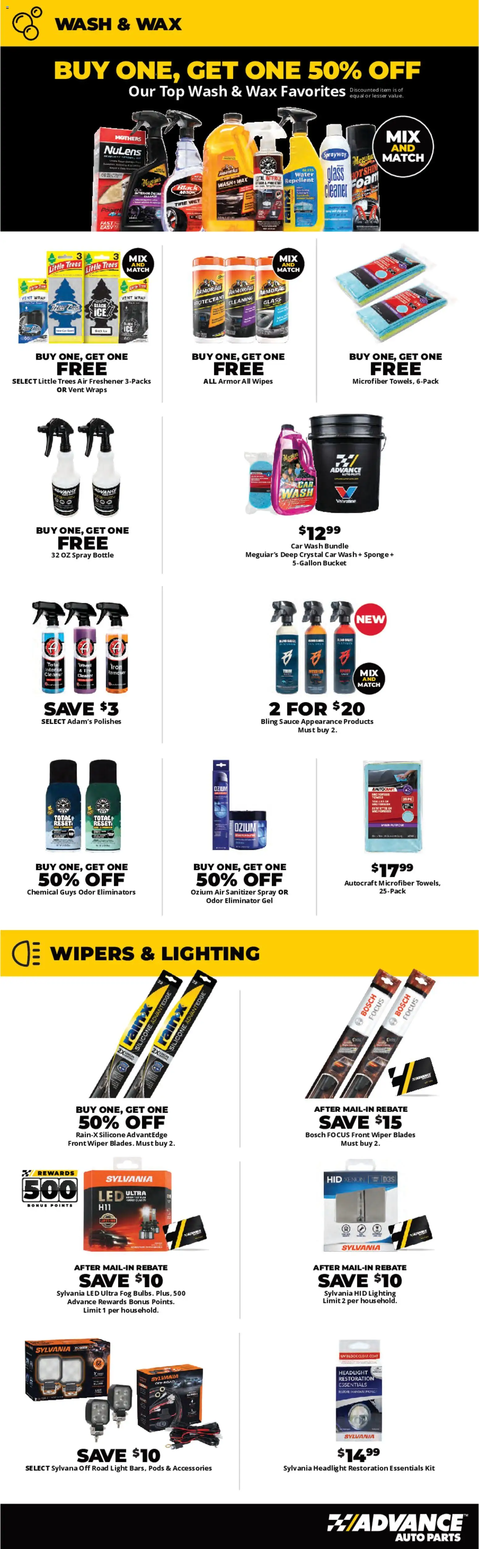 Advance Auto Parts Weekly Ad - valid from 01.03.2026 | Page: 5 | Products: Coat, Sponge, Water, Sauce
