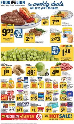 Preview of Food Lion weekly ads valid from 06.08.2025