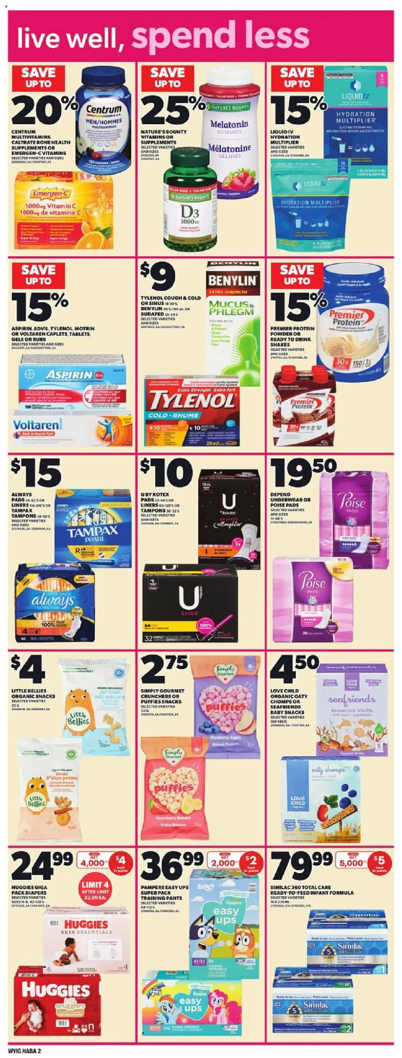 Independent Grocer flyer valid from 20.11.2025 | Page: 16 | Products: Powder, Box, Pants, Underwear