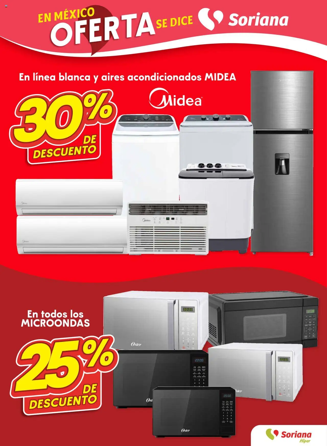 Nuevas ofertas de Soriana válidas en toda la República Mexicana desde el 25.09.2025. ¡Encuentra las mejores ofertas en Soriana - Folleto! | Página: 6 | Productos: Microondas