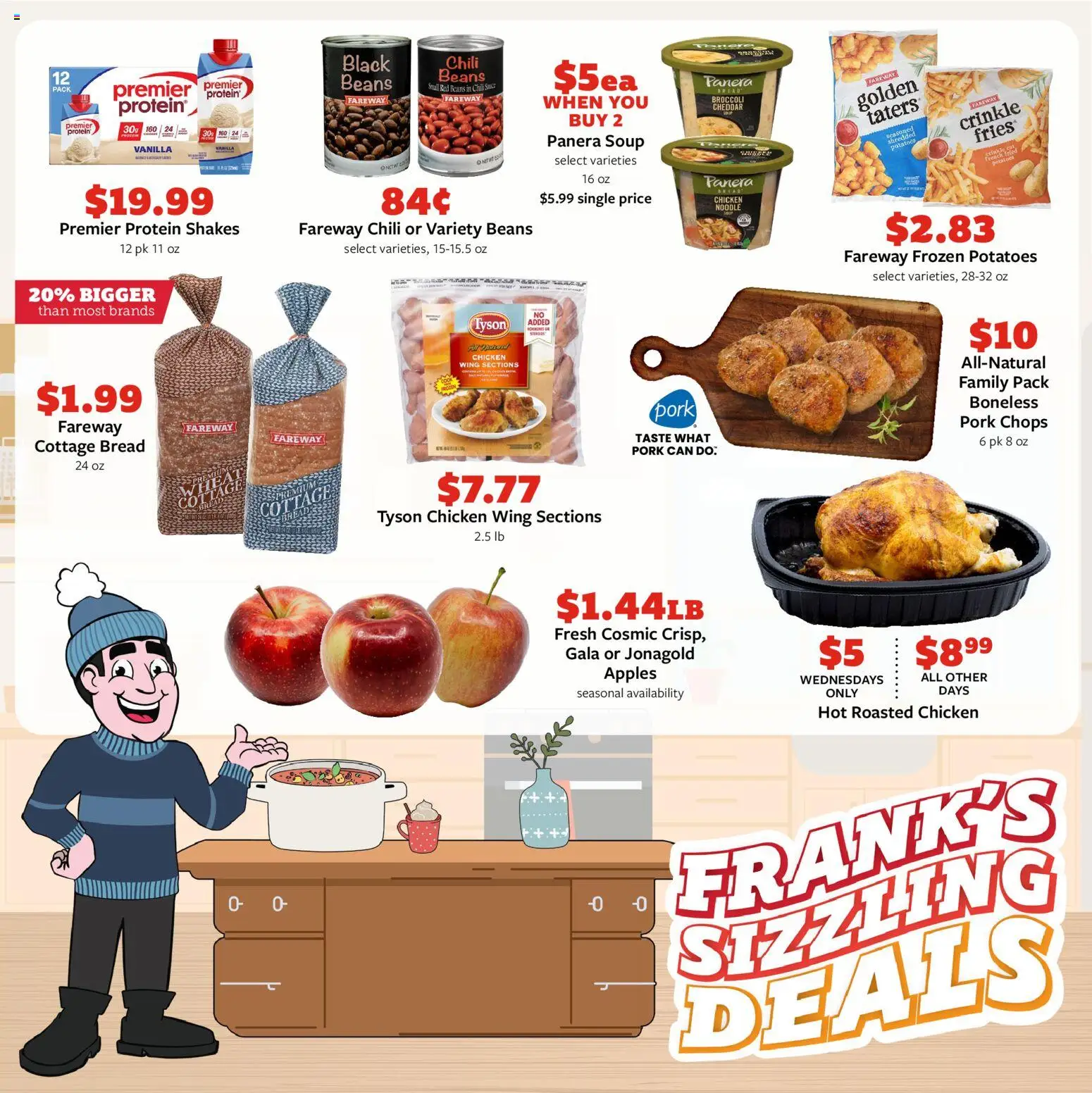 Fareway Weekly Ad - valid from 12.01.2026 | Page: 11 | Products: Broccoli, Bread, Pork, Apples