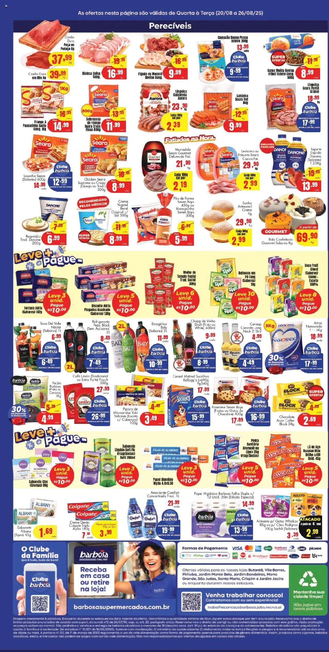 Barbosa Supermercados Folheto - válido de 20.08.2025 | Página: 2 | Produtos: Microondas, Sal, Requeijão, Carne moída