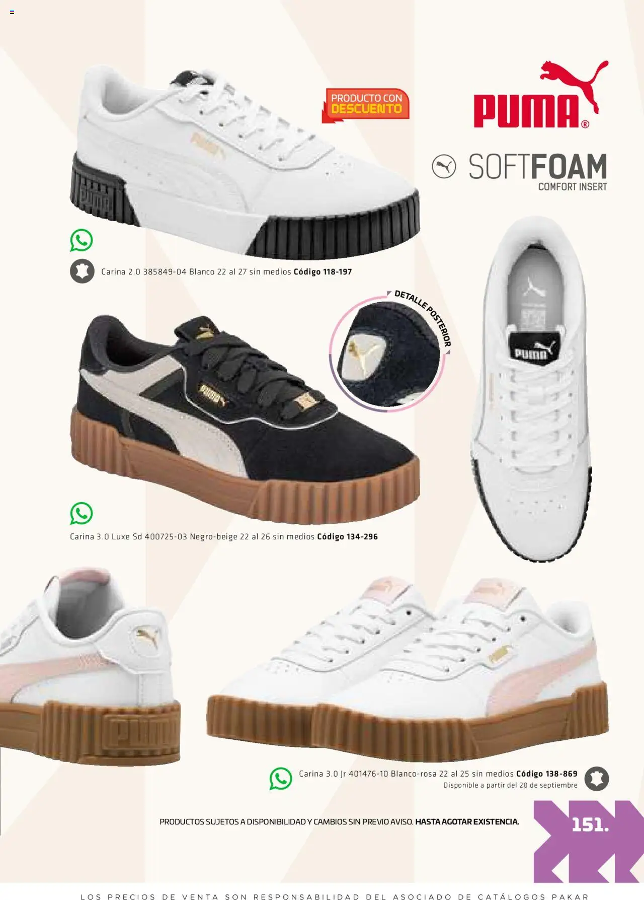 Nuevas ofertas de SC Pakar válidas en toda la República Mexicana desde el 29.08.2025. ¡Encuentra las mejores ofertas en SC Pakar - Catálogo Otoño Women! | Página: 151