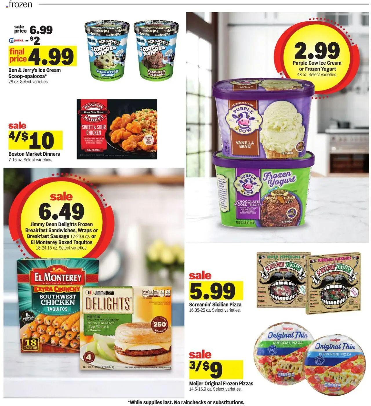 Meijer Weekly Ad - MI - valid from 15.06.2025 | Page: 14 | Products: Chocolate, Pizza, Ice cream, Muffin