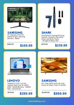 Preview of Best Buy weekly ads valid from 30.11.2025 | Page: 4 | Products: Tv, Laptop, Dryer, SSD