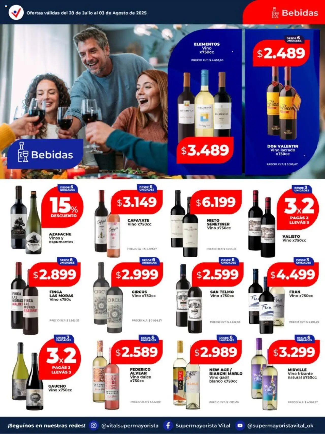 Vital ofertas - Posadas │ válido desde el 28.07.2025 | Página: 11 | Productos: Vino
