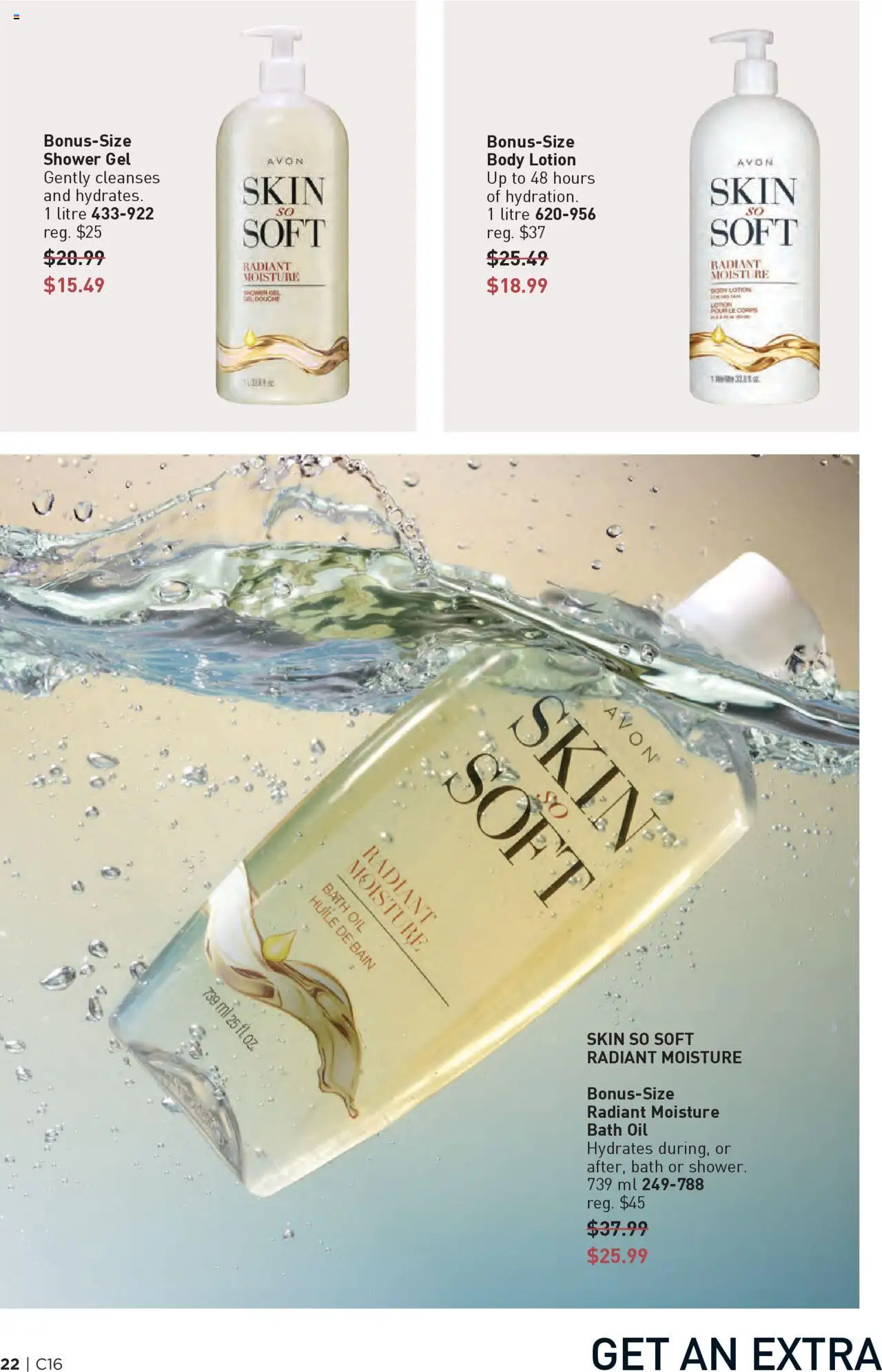 Avon flyer valid from 31.07.2025 | Page: 22 | Products: Body lotion, Bath, Shower, Oil