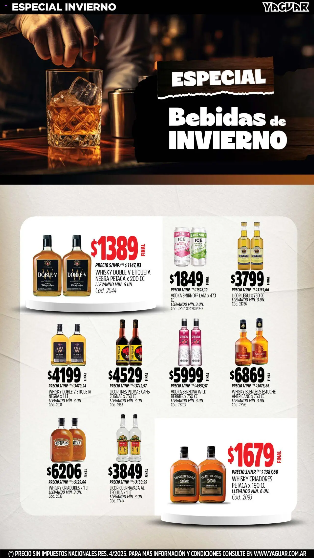 Yaguar - Mendoza │ válido desde el 18.08.2025 | Página: 10 | Productos: Vodka, Whisky, Estuche