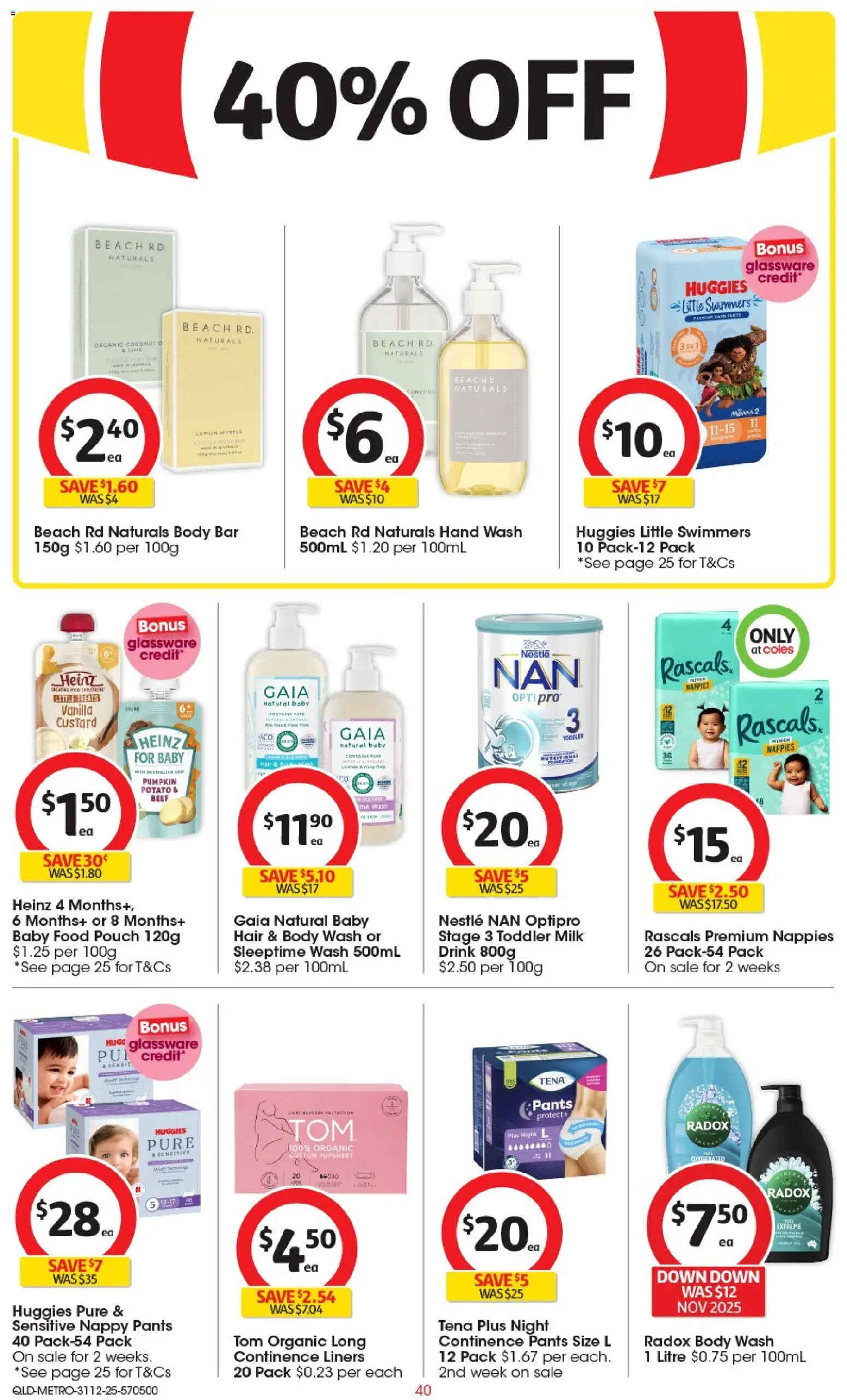 Coles catalogue - valid from 31.12.2025 | Page: 41 | Products: Glassware, Pants, Lemon, Pumpkin