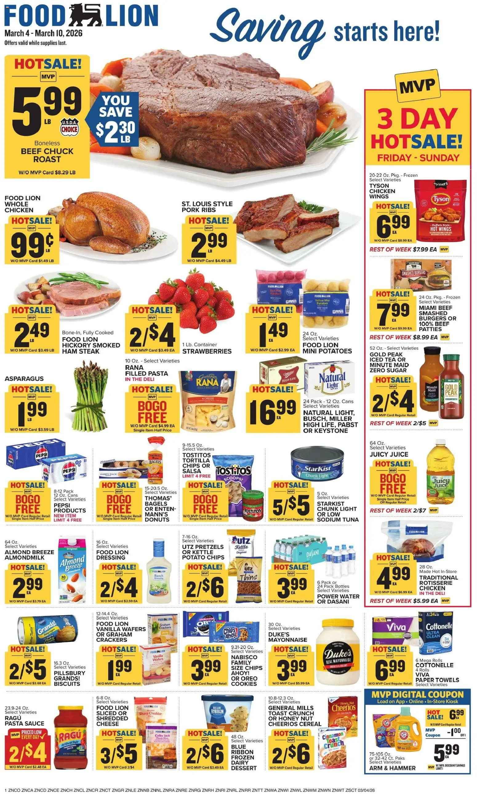 Food Lion Weekly Ad - valid from 04.03.2026 | Page: 1