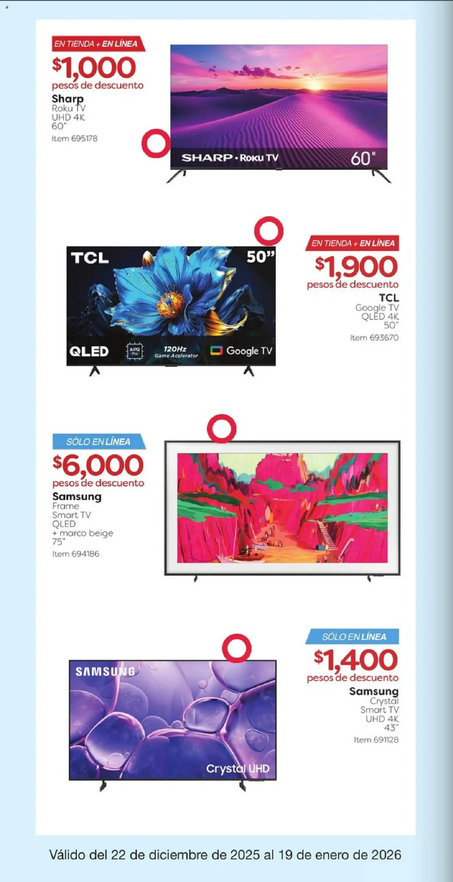 Nuevas ofertas de Costco válidas en toda la República Mexicana desde el 22.12.2025. ¡Encuentra las mejores ofertas en Costco catálogo! | Página: 4