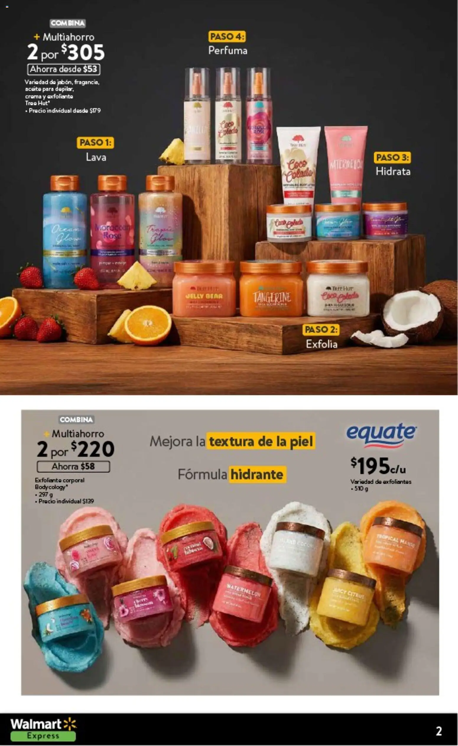 Nuevas ofertas de Walmart Express válidas en toda la República Mexicana desde el 11.02.2026. ¡Encuentra las mejores ofertas en Walmart Express folleto! | Página: 2 | Productos: Crema, Exfoliante corporal