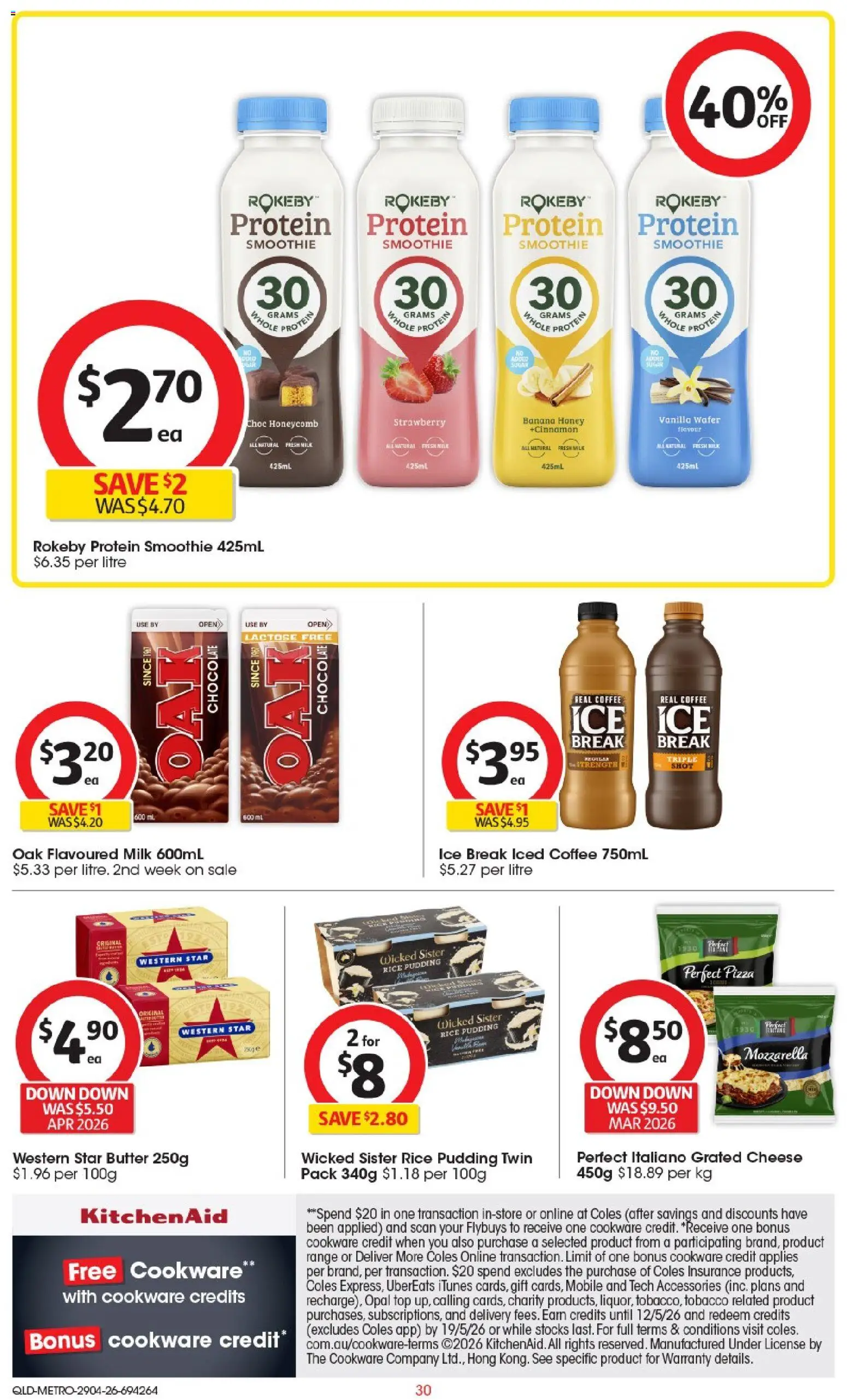Coles catalogue - valid from 29.04.2026 | Page: 30 | Products: Milk, Honey, Rice, Opal