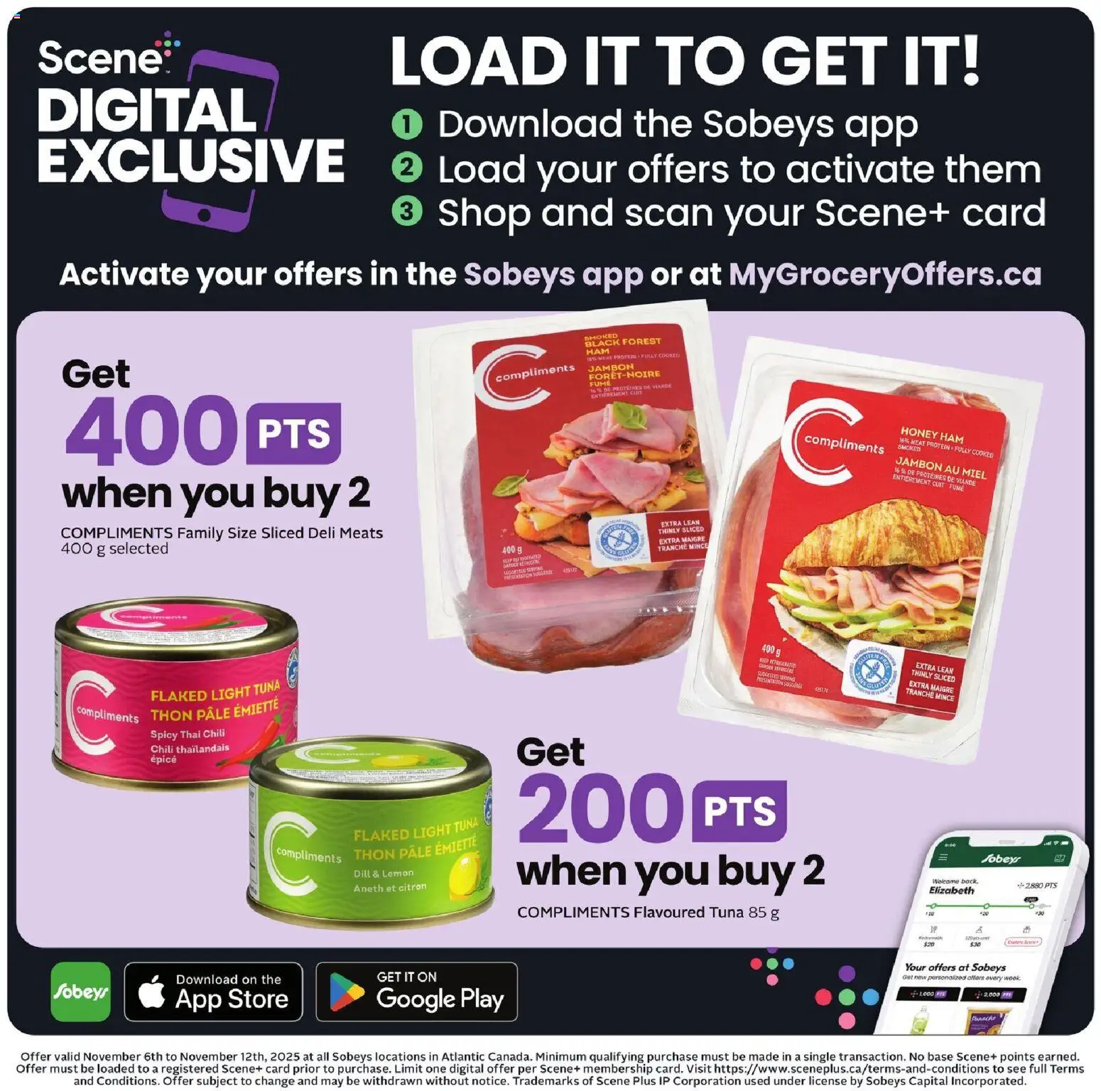 Sobeys flyer valid from 06.11.2025 | Page: 13 | Products: Ham