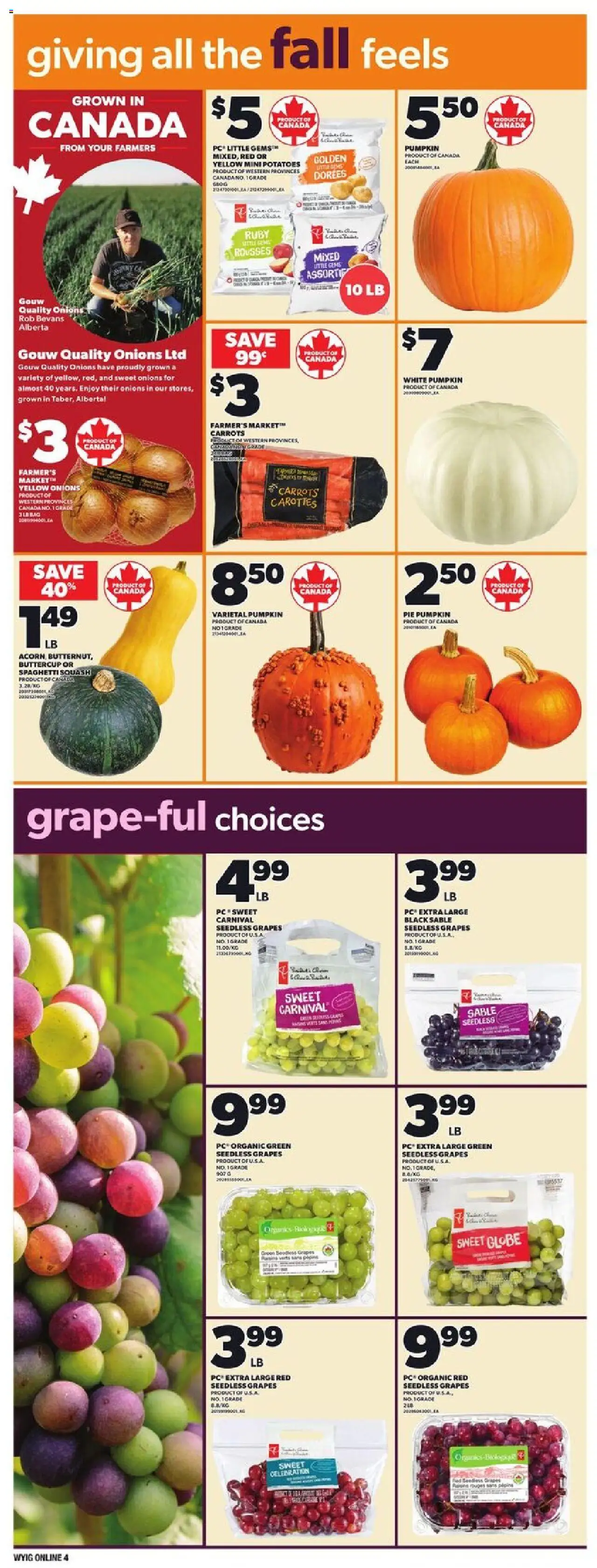 Independent Grocer flyer valid from 25.09.2025 | Page: 10 | Products: PC, Potatoes, Bag, Pumpkin