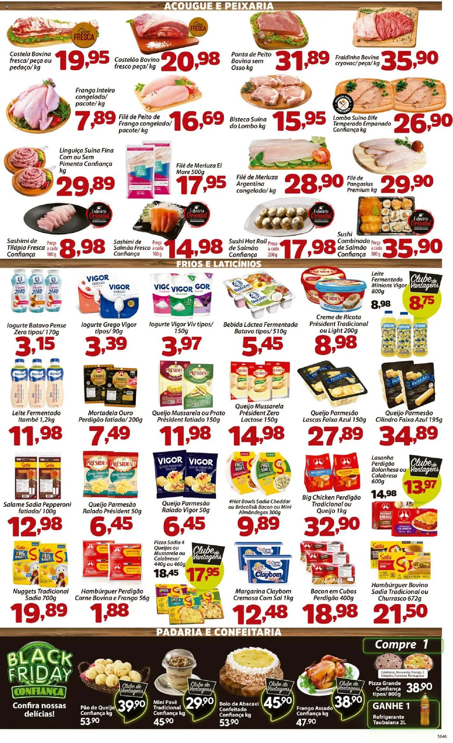 Confiança Folheto - válido de 28.11.2025 | Página: 3 | Produtos: Pão, Salame, Lasanha, Bebida