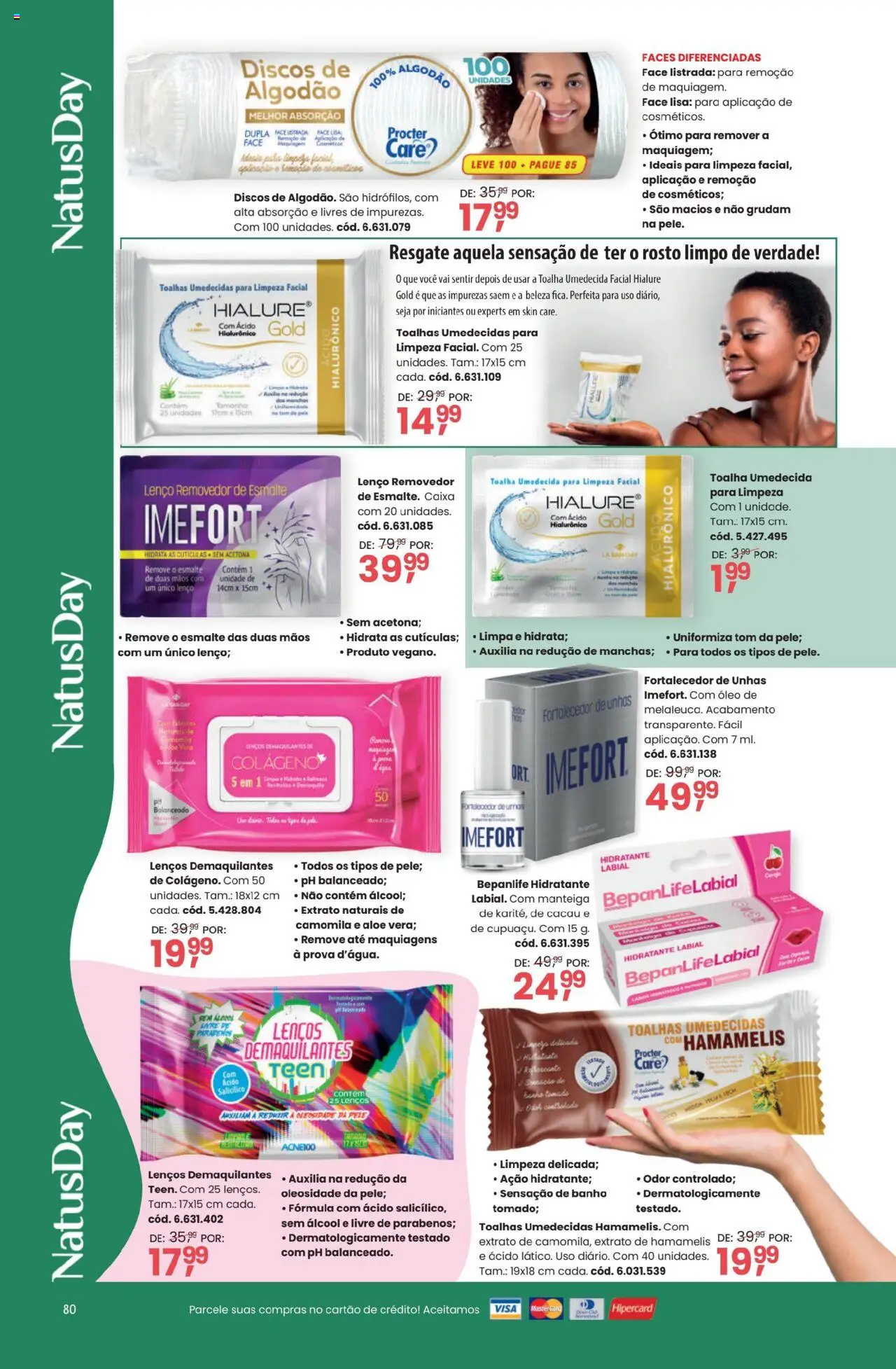 Quatro Estações Folheto - válido de 01.09.2025 | Página: 80 | Produtos: Maquiagem, Lenço, Caixa, Óleo
