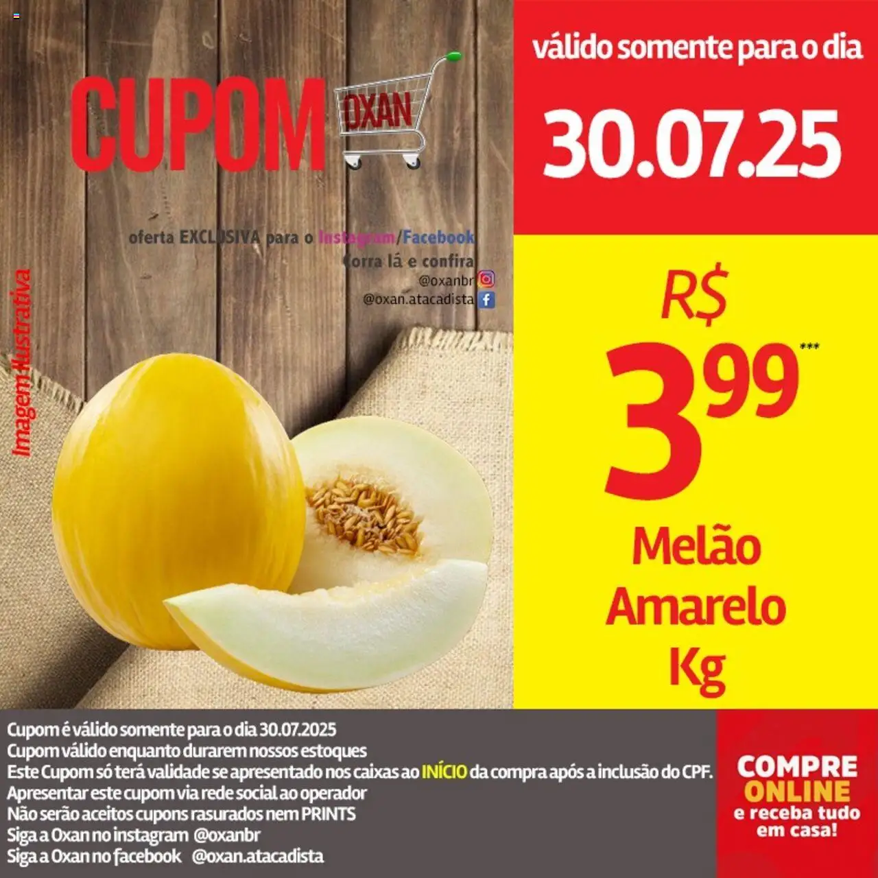 Oxan Atacadista Folheto - válido de 30.07.2025 | Página: 5 | Produtos: Melão