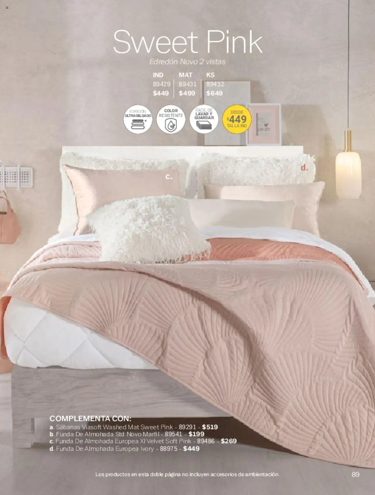 Nuevas ofertas de Vianney válidas en toda la República Mexicana desde el 07.03.2025. ¡Encuentra las mejores ofertas en Vianney catálogo Primavera! | Página: 91 | Productos: Funda, Funda de almohada, Almohada, Sabanas