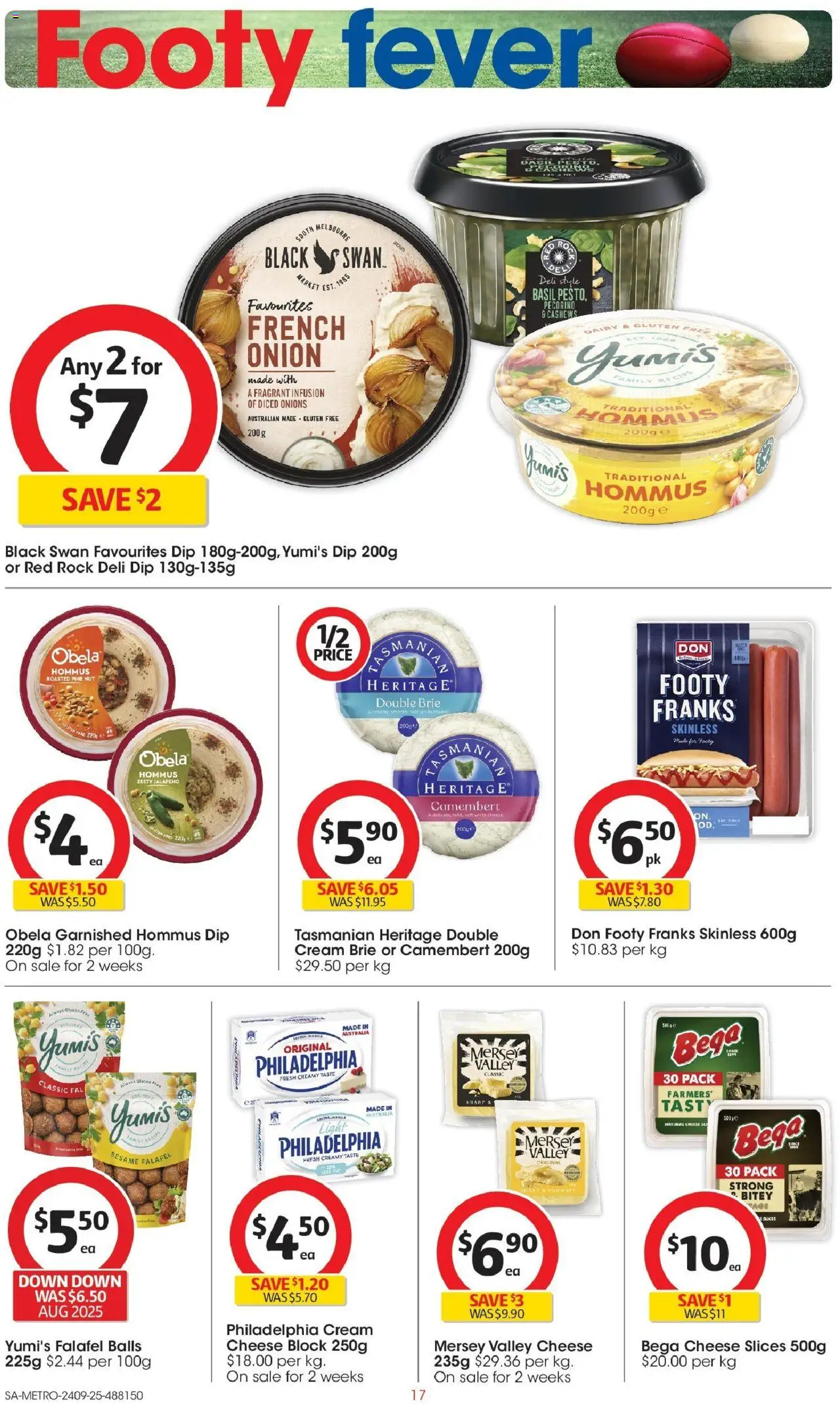 Coles catalogue - valid from 24.09.2025 | Page: 17 | Products: Light, Cheese, Cream, Onions