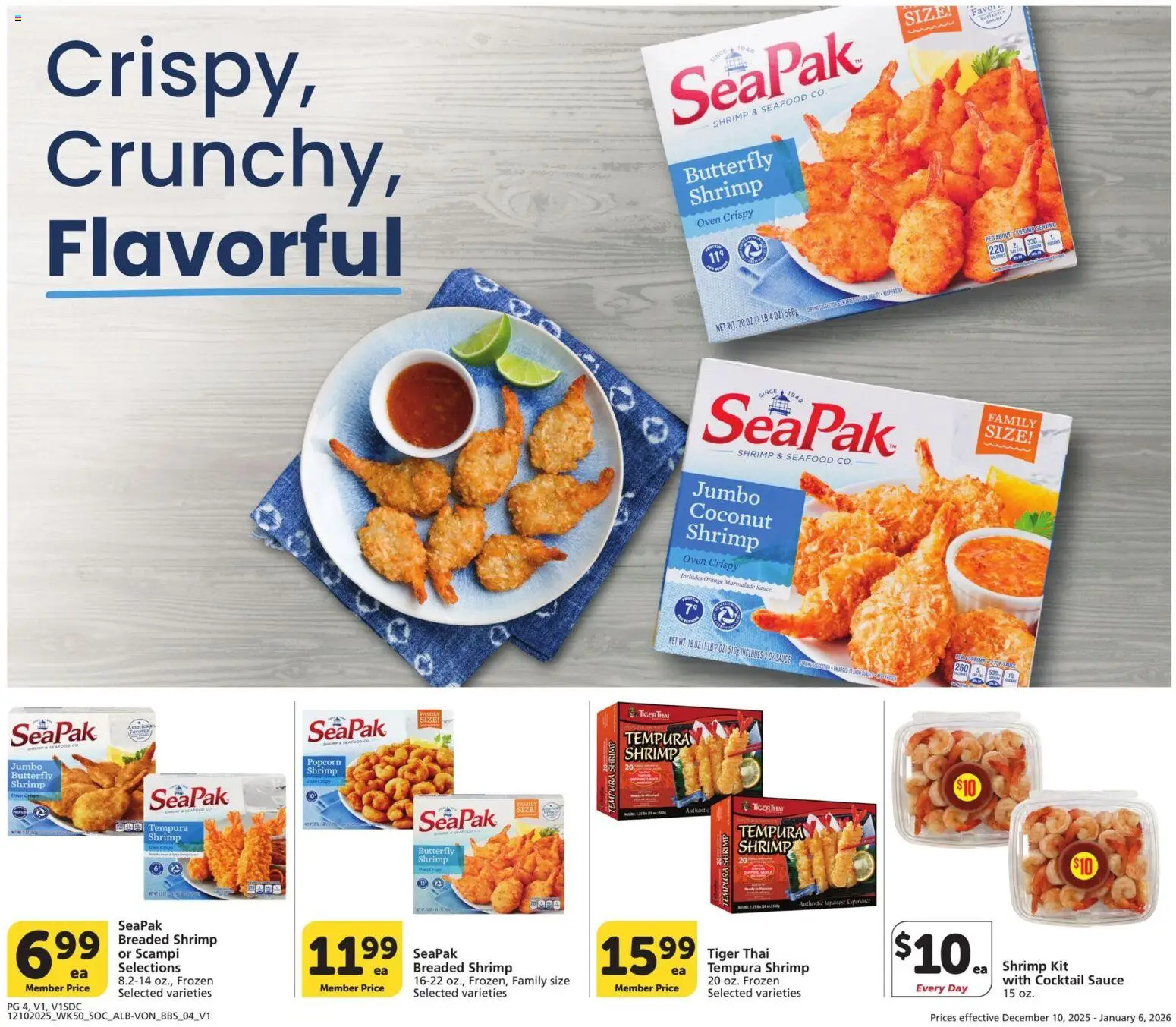 Vons Big Book of Savings - valid from 10.12.2025 | Page: 4 | Products: Sauce, Seafood, Oven