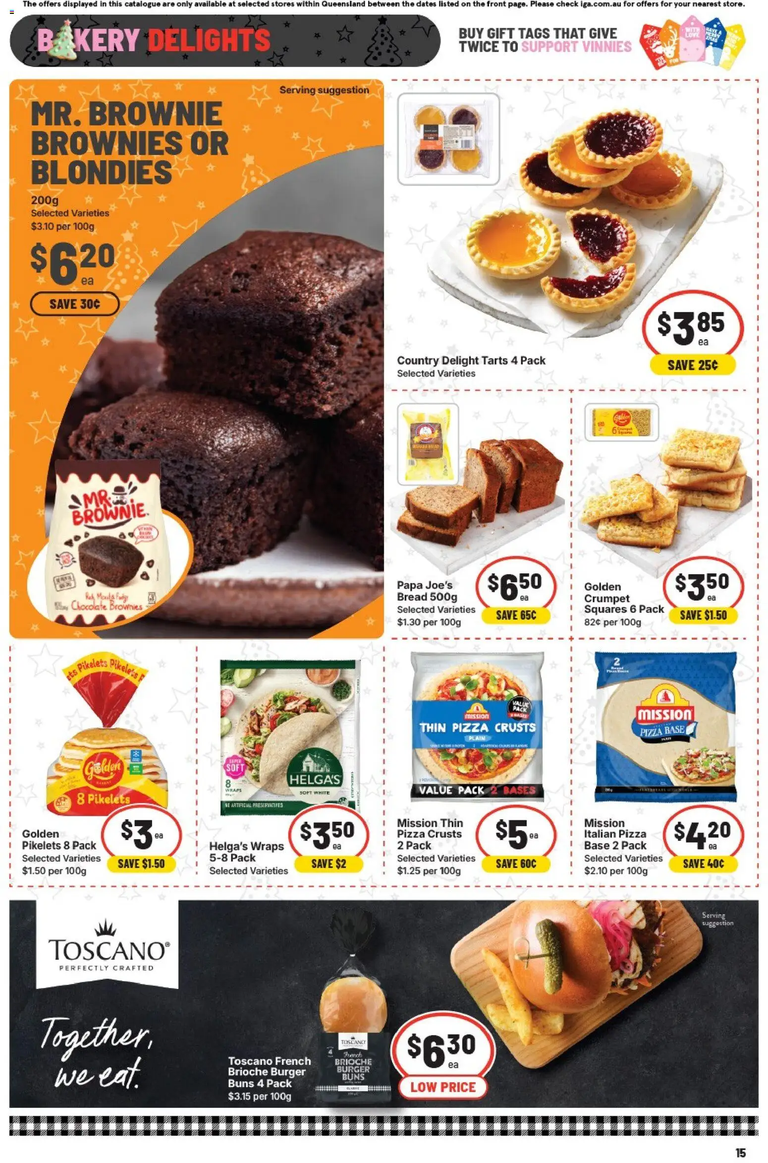 IGA catalogue - valid from 26.11.2025 | Page: 18 | Products: Bread, Chocolate, Pizza, Bakery