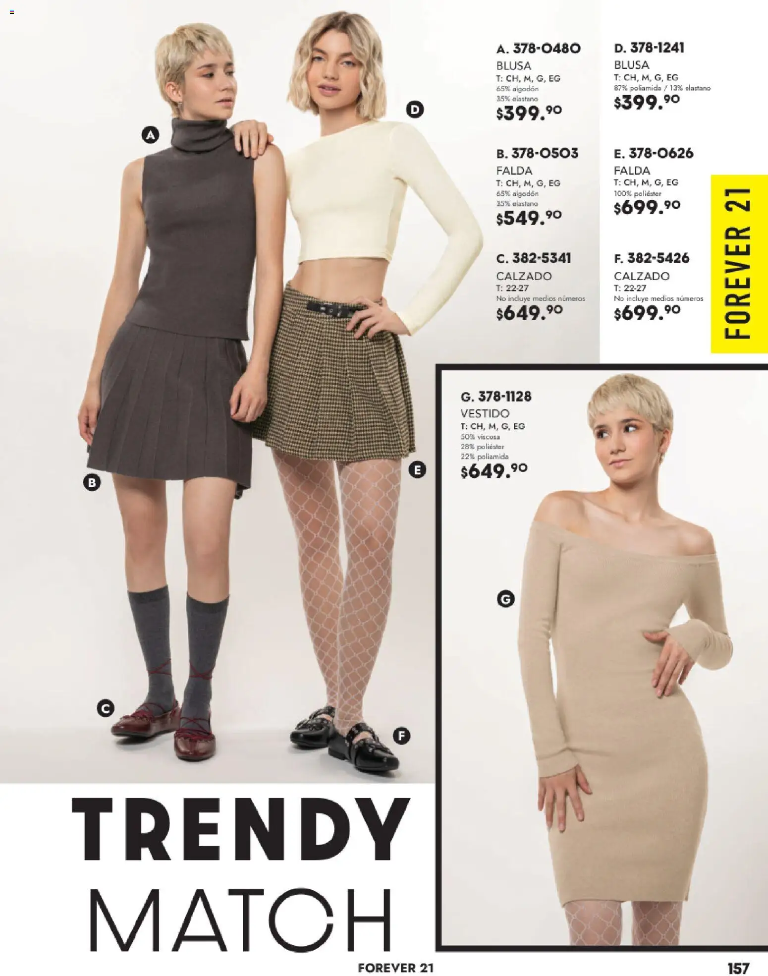 Nuevas ofertas de Andrea válidas en toda la República Mexicana desde el 26.11.2025. ¡Encuentra las mejores ofertas en Andrea catálogo Vestir! | Página: 157 | Productos: Blusa, Algodón, Vestido, Falda