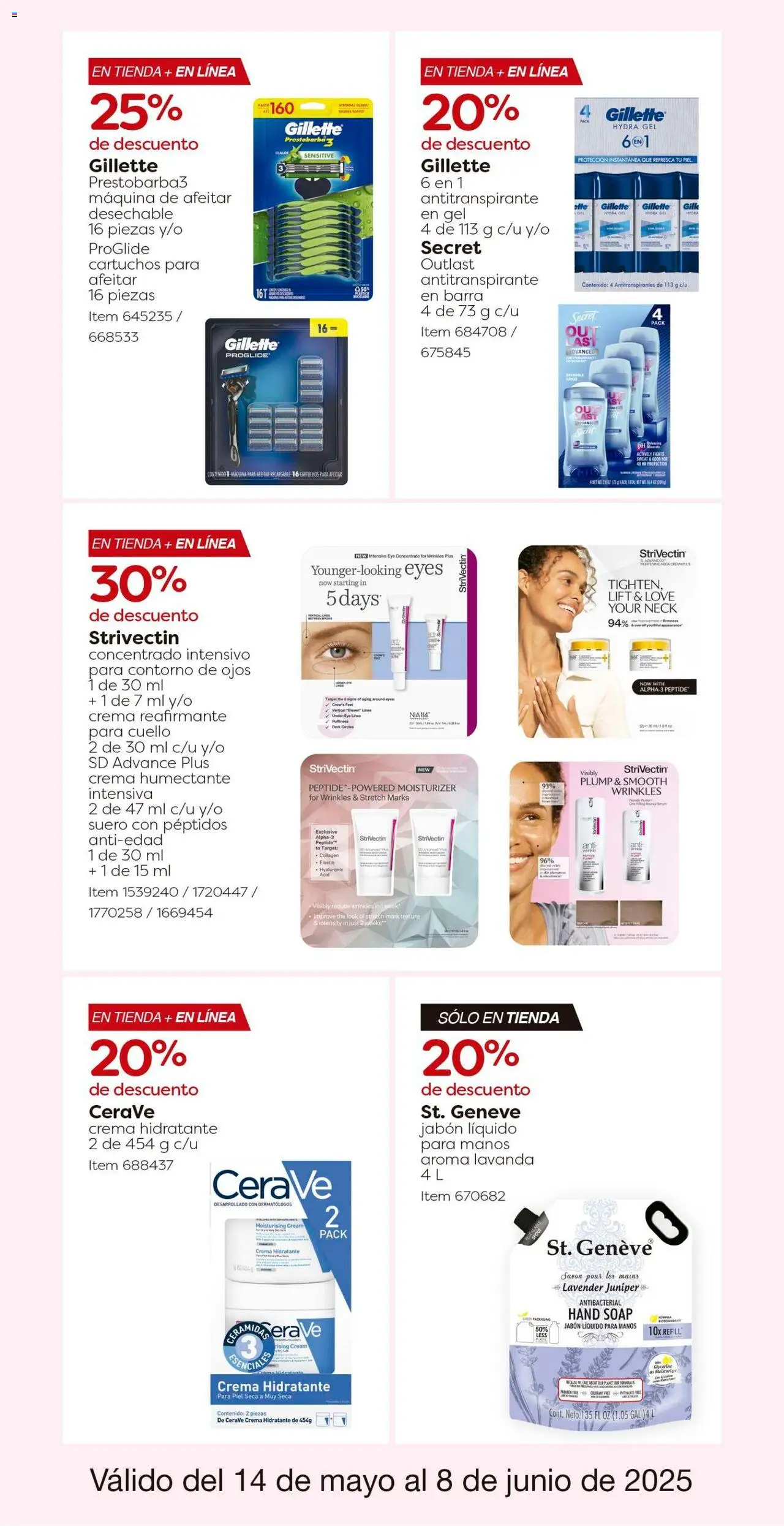 Nuevas ofertas de Costco válidas en toda la República Mexicana desde el 14.05.2025. ¡Encuentra las mejores ofertas en Costco catálogo! | Página: 28 | Productos: Antitranspirante, Crema, Barra, Jabón