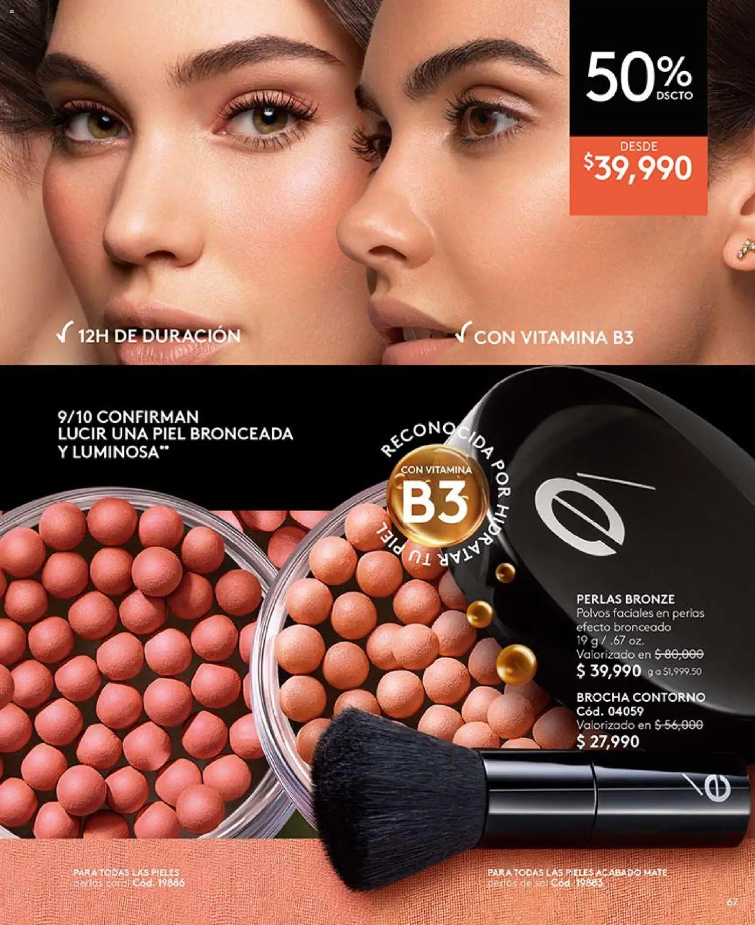 Ésika revista - valida desde el 03.04.2026 | Página: 67 | Productos: Brocha, Contorno