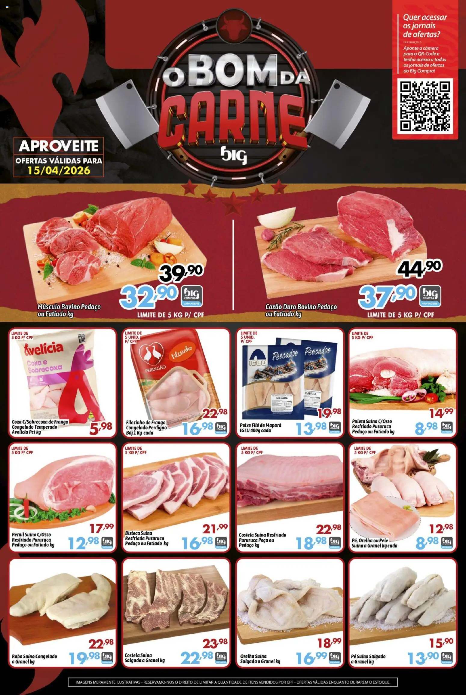Big Compra Folheto - válido de 15.04.2026 | Página: 1 | Produtos: Peixe, Carne, Frango, Câmera