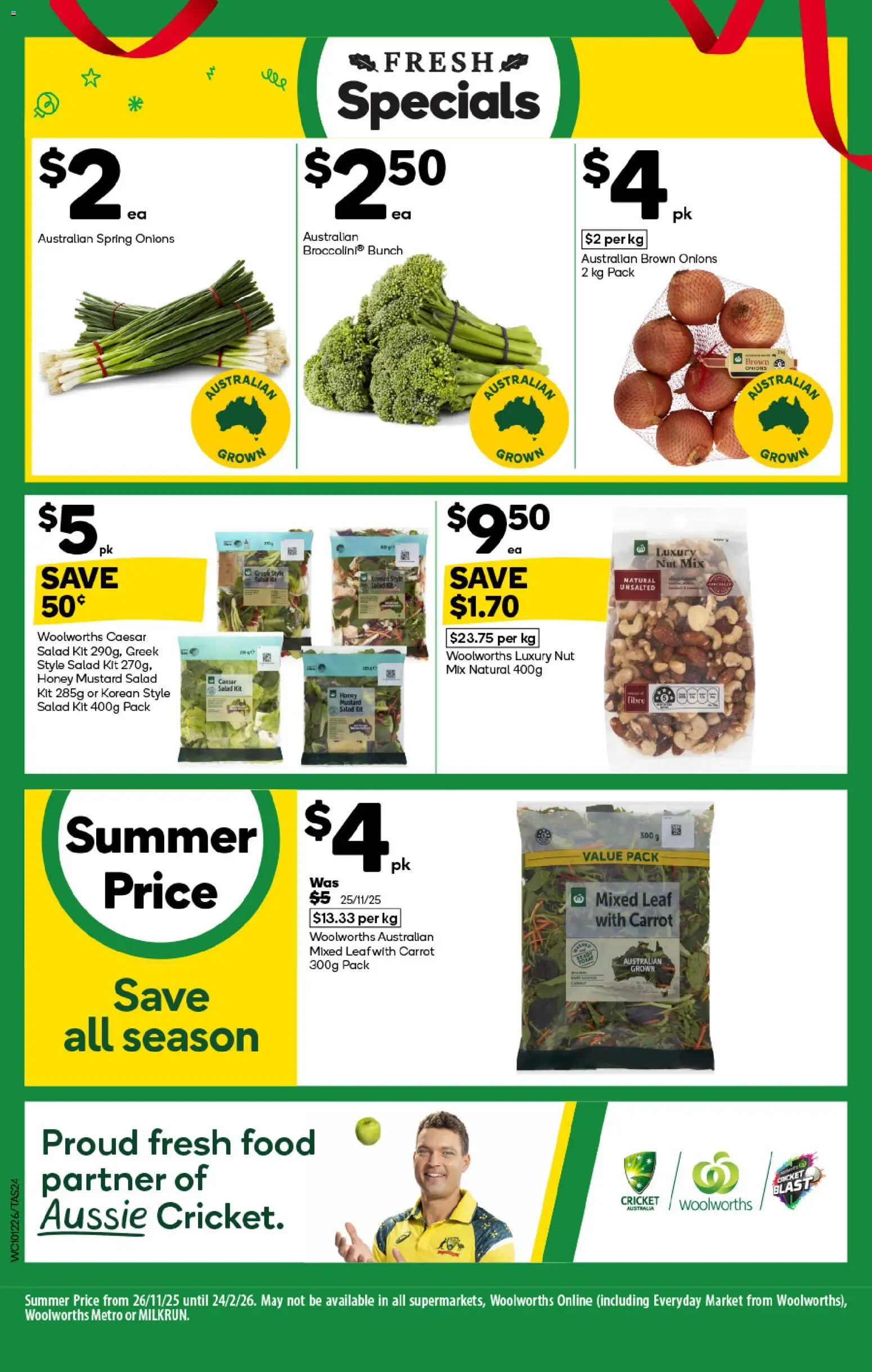 Woolworths catalogue - valid from 10.12.2025 | Page: 24 | Products: Honey, Mustard, Salad, Onions