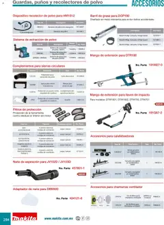 Vista previa de Makita catálogo Accesorios, nuevo folleto de la tienda, válido en México a partir del 08.07.2024 | Página: 284