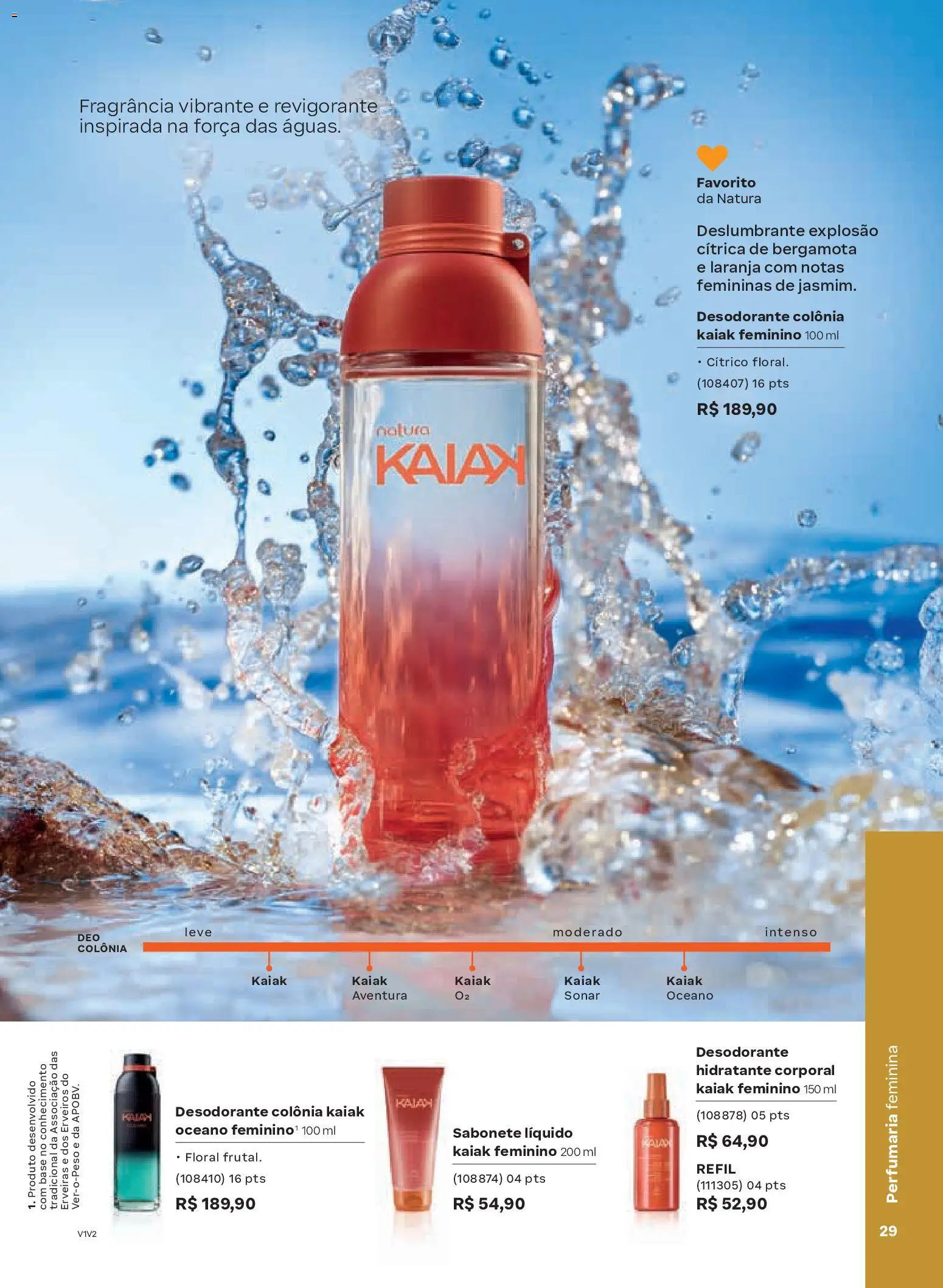 Natura Folheto - válido de 19.02.2026 | Página: 29 | Produtos: Bergamota, Fragrância, Sabonete, Sabonete líquido