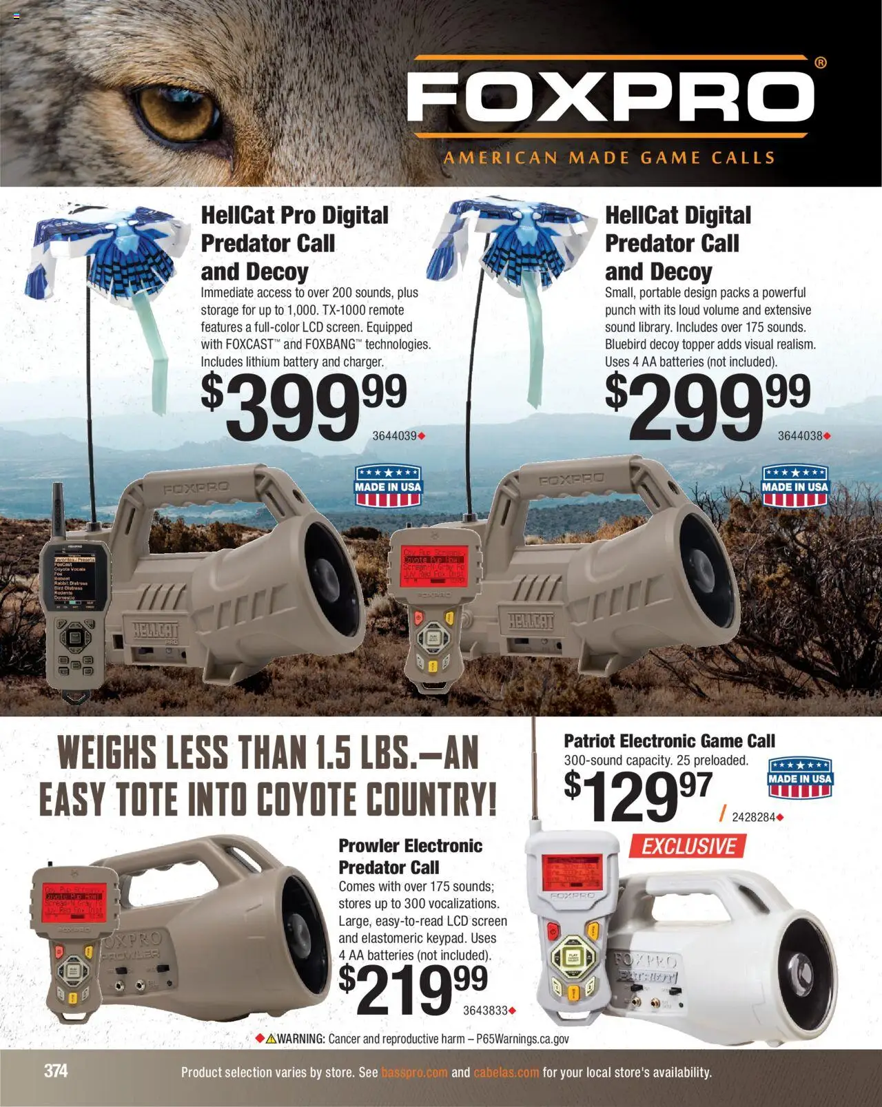 Cabela's Hunting Master 25 - valid from 11.08.2025 | Page: 374 | Products: Battery, Game