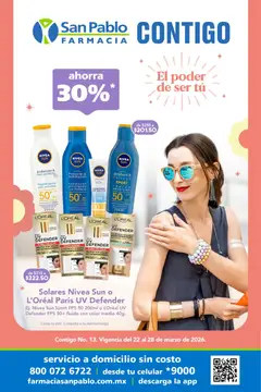 Vista previa de Farmacia San Pablo catálogo, nuevo folleto de la tienda, válido en México a partir del 22.03.2026