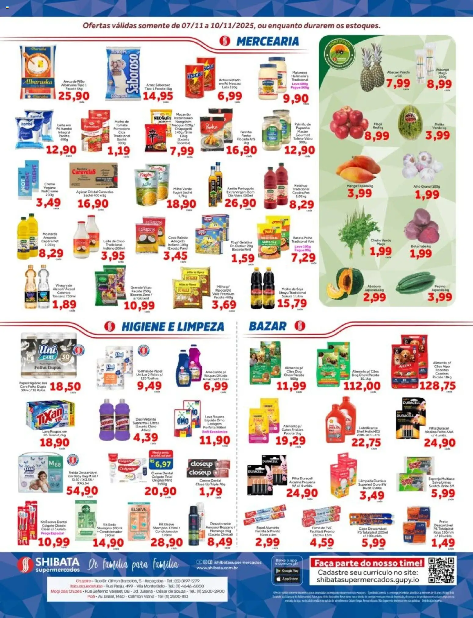 Shibata Folheto - válido de 07.11.2025 | Página: 2 | Produtos: Leite, Arroz, Maionese, Pipoca