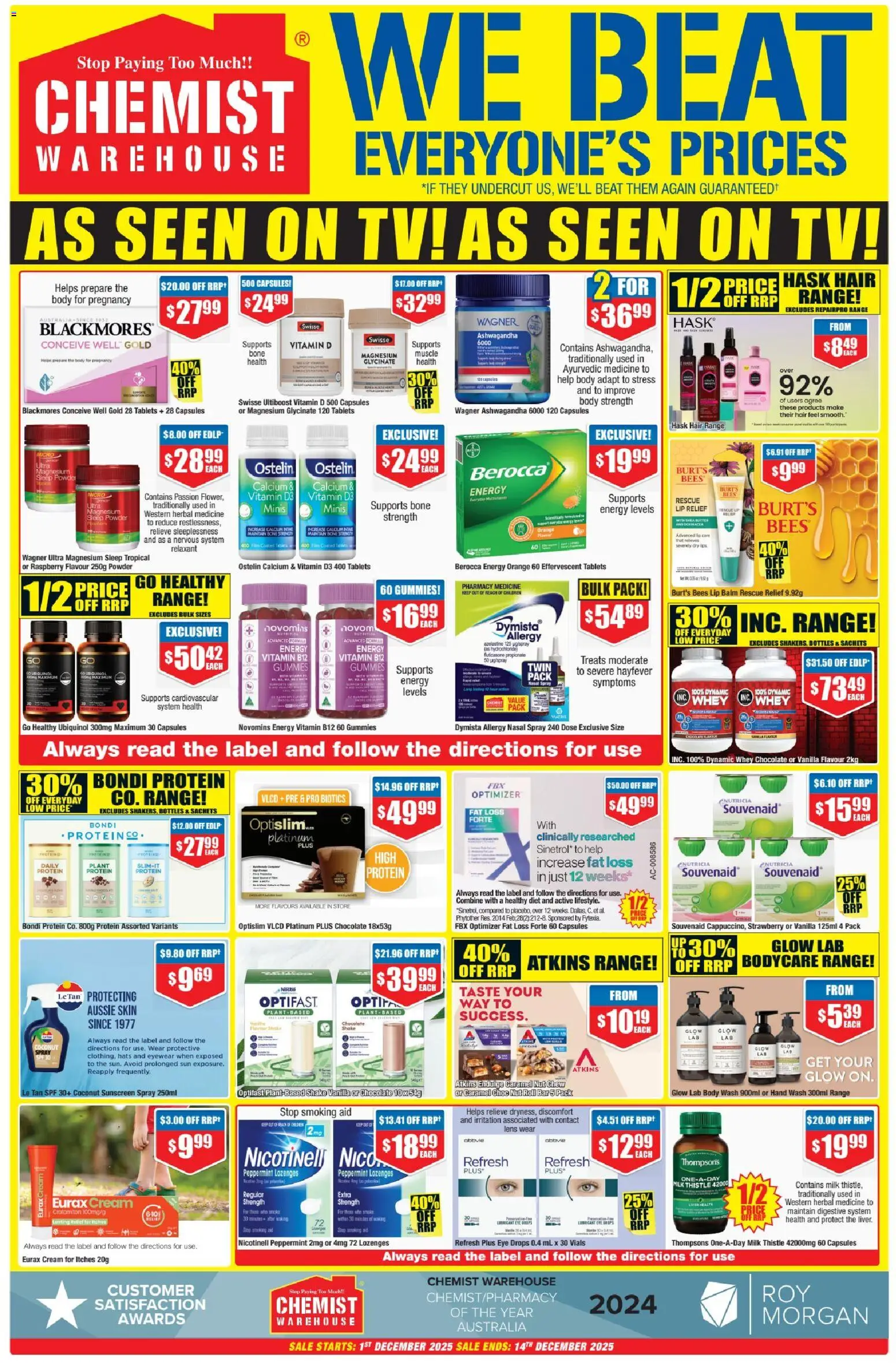 Chemist Warehouse catalogue - valid from 01.12.2025 | Page: 3 | Products: Powder, Plant, Nasal spray, Allergy