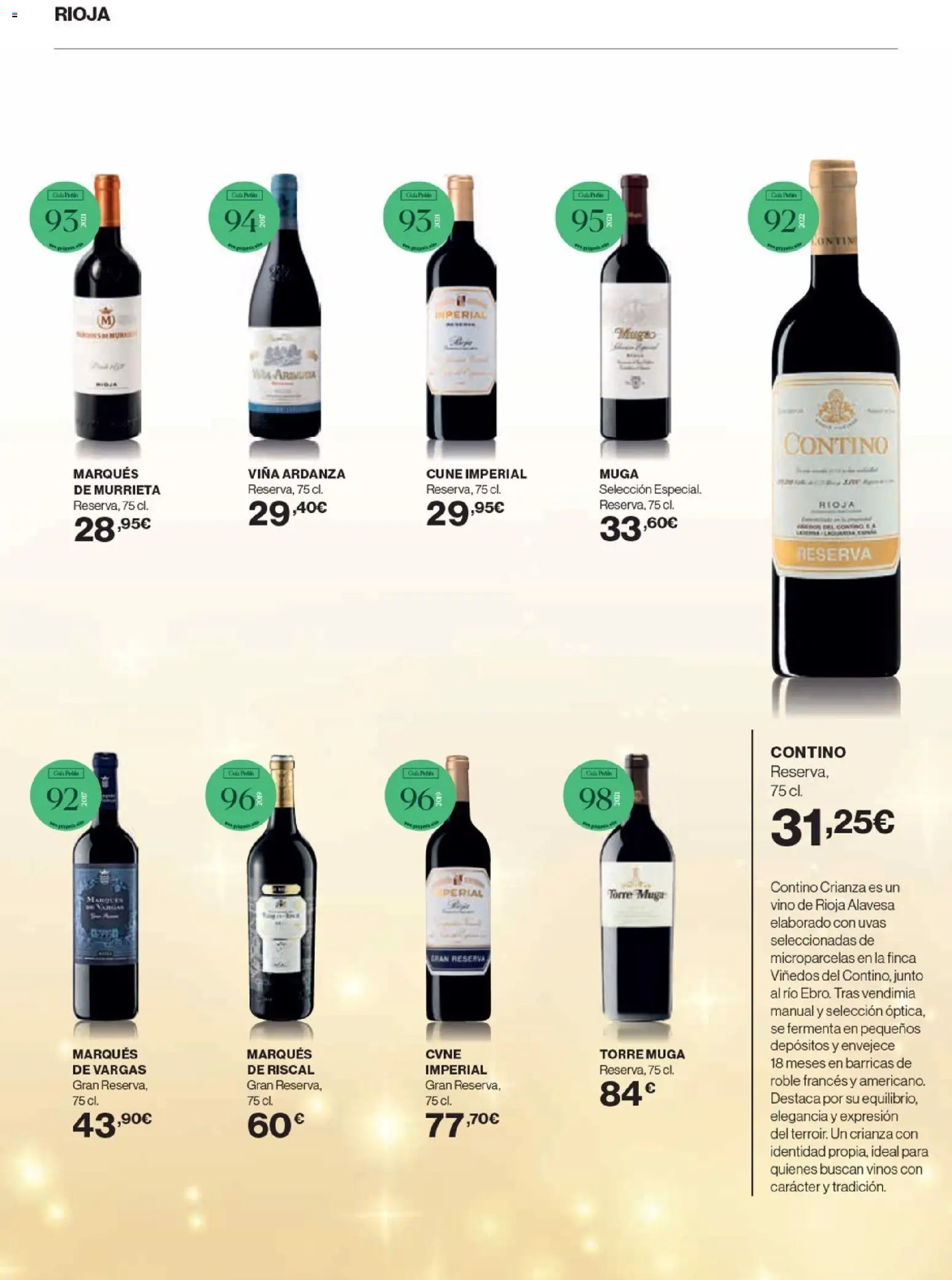 Nuevas ofertas de El Corte Inglés válidas en toda la República Mexicana desde el 20.11.2025. ¡Encuentra las mejores ofertas en El Corte Inglés catálogo La Bodega ! | Página: 13 | Productos: Vino